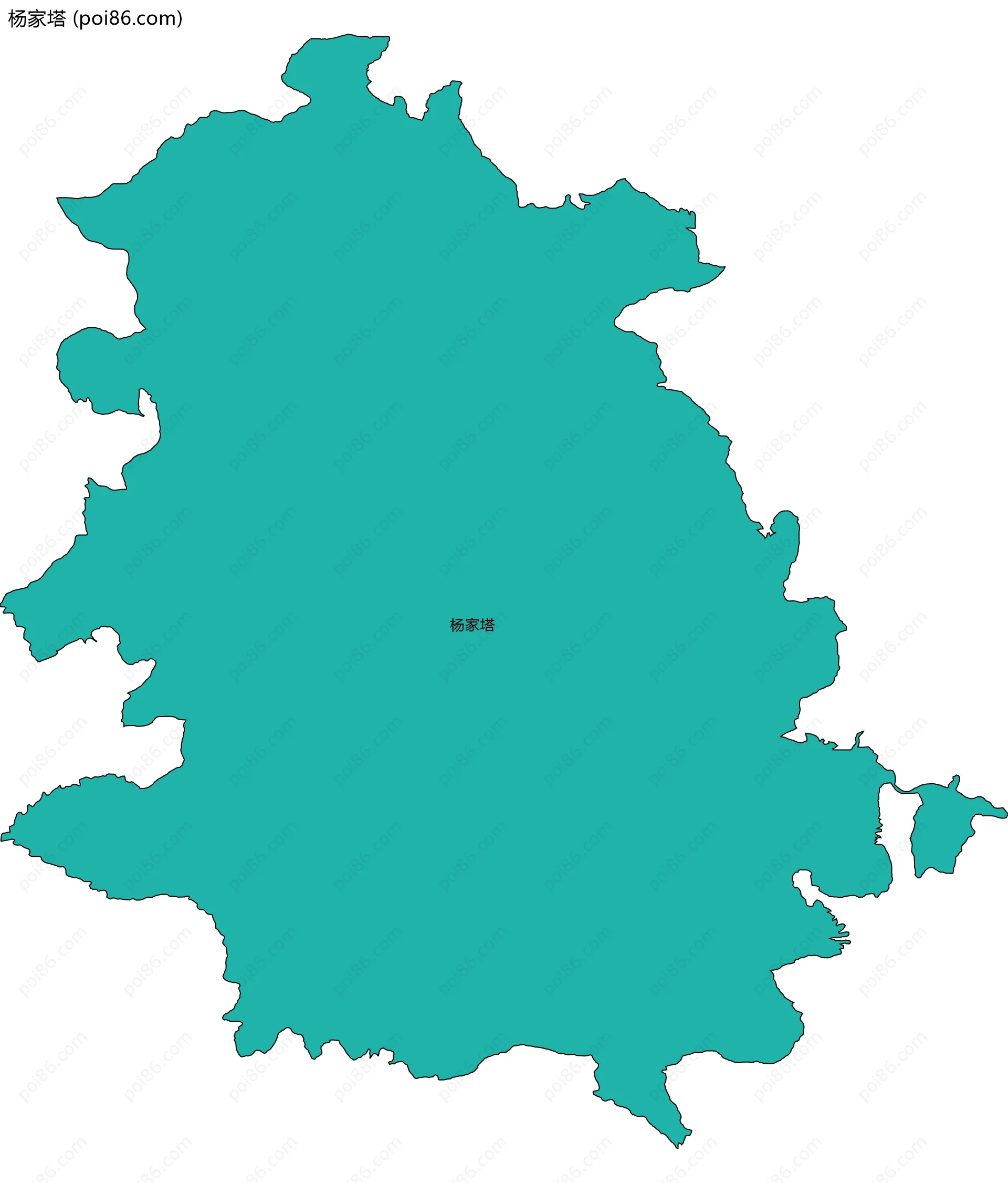 杨家塔边界地图