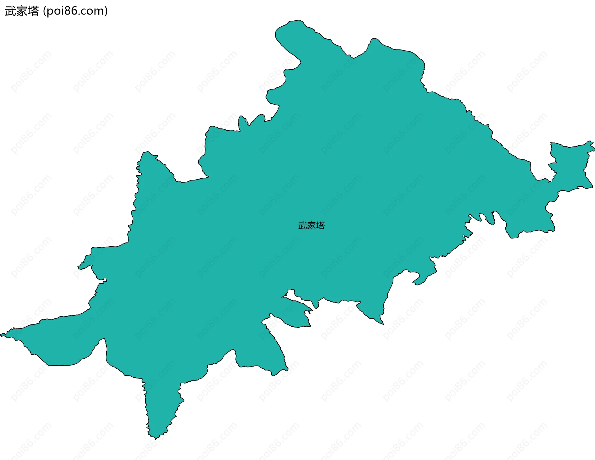 武家塔边界地图
