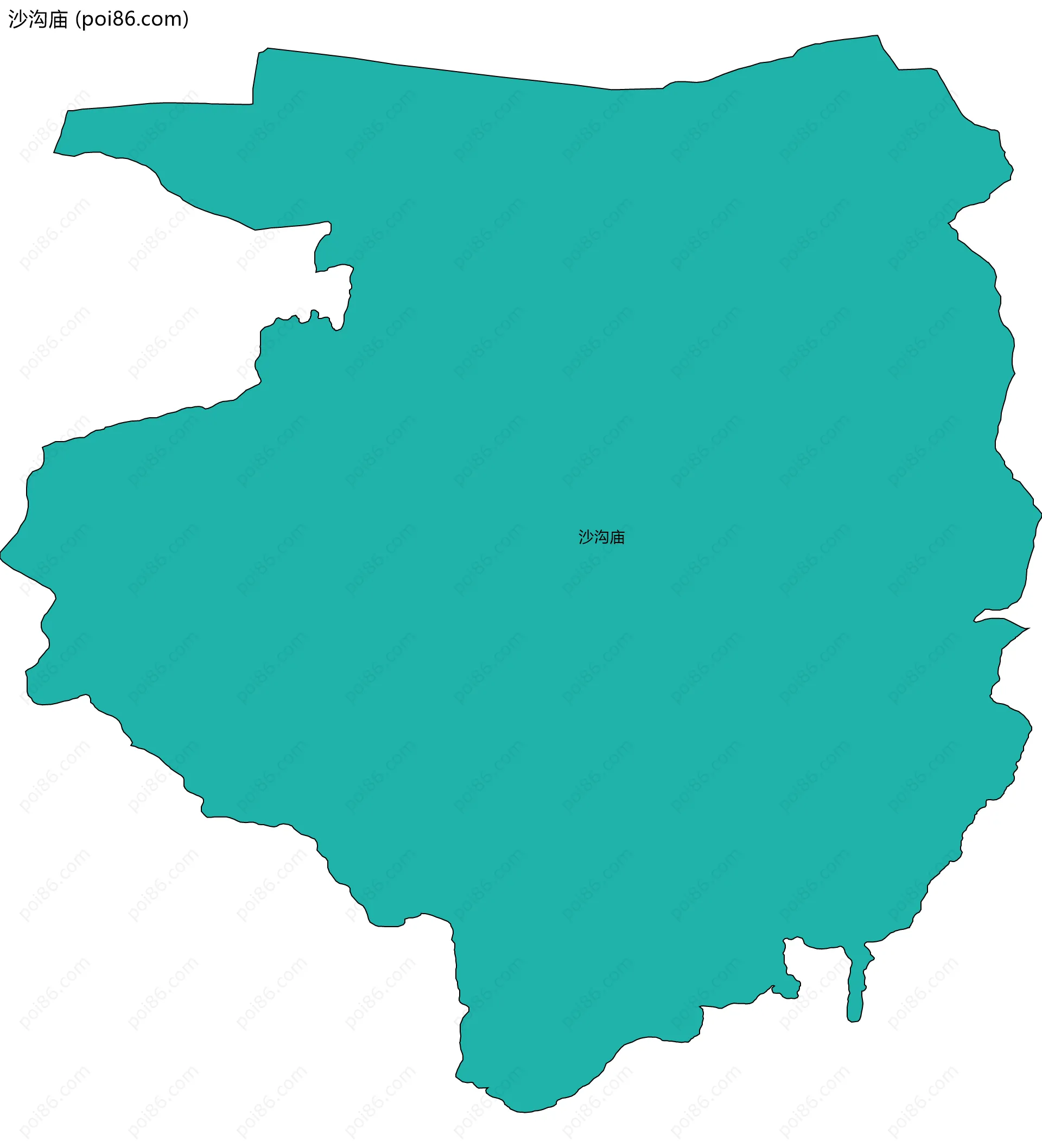 沙沟庙边界地图