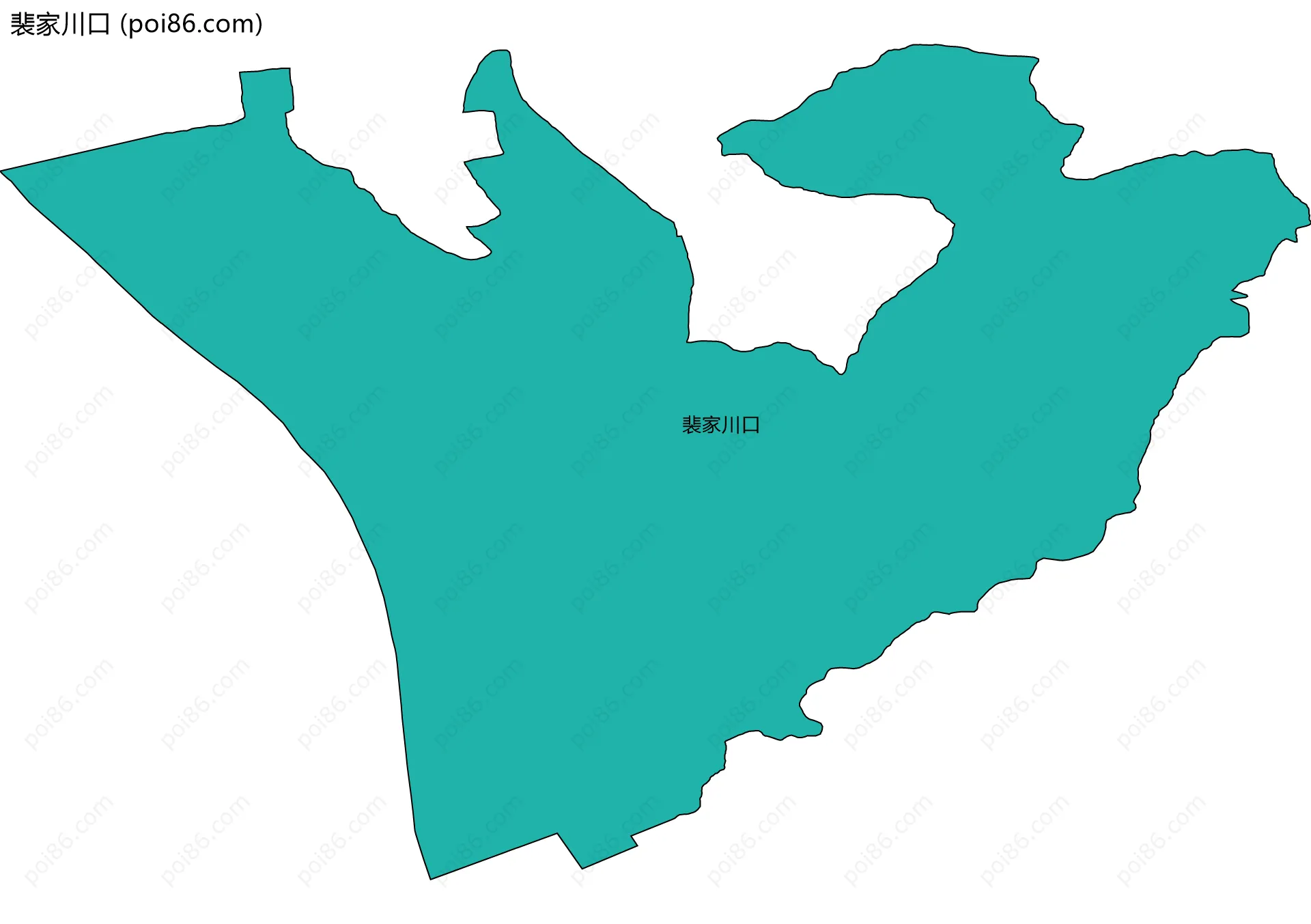 裴家川口边界地图