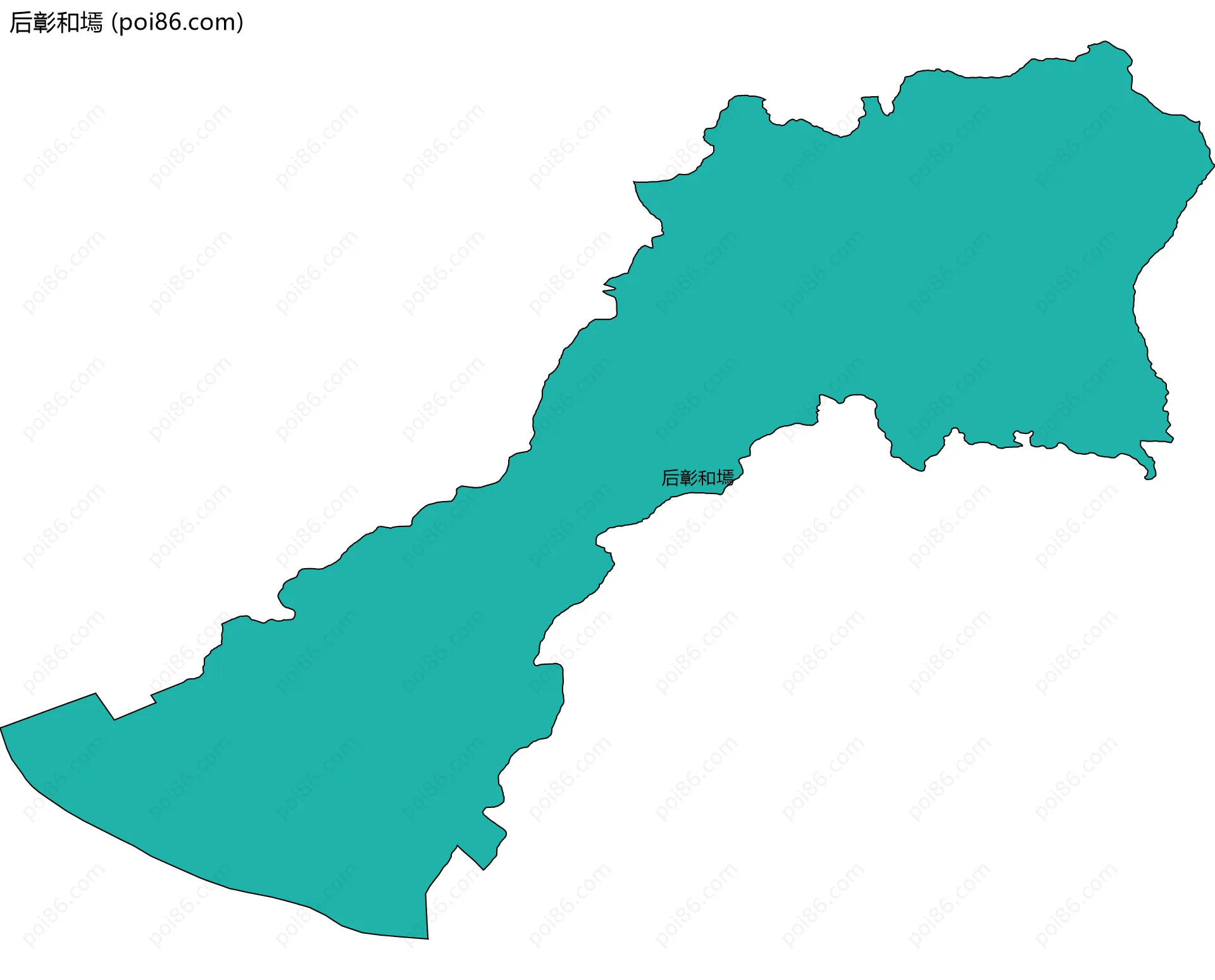 后彰和墕边界地图