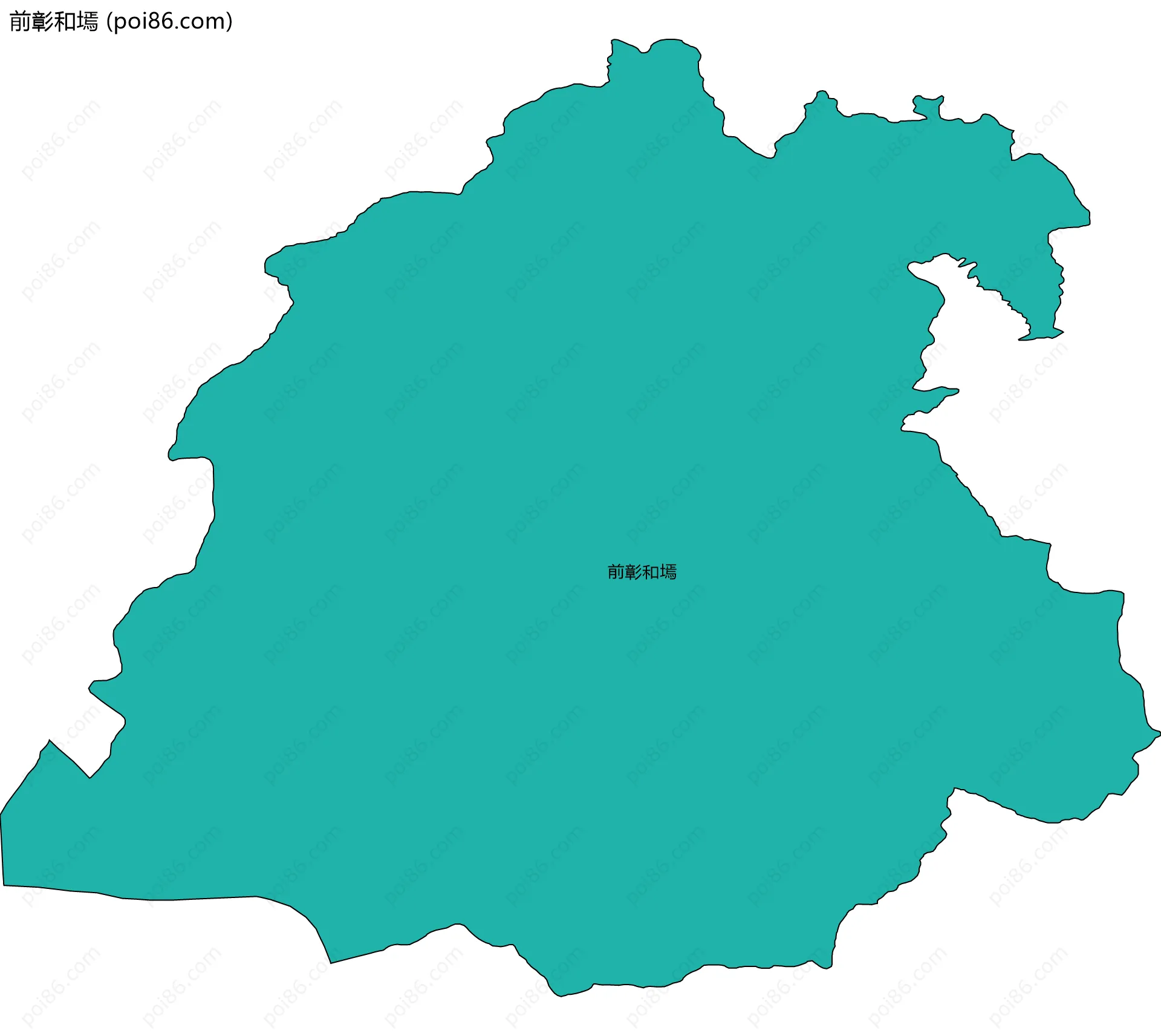 前彰和墕边界地图