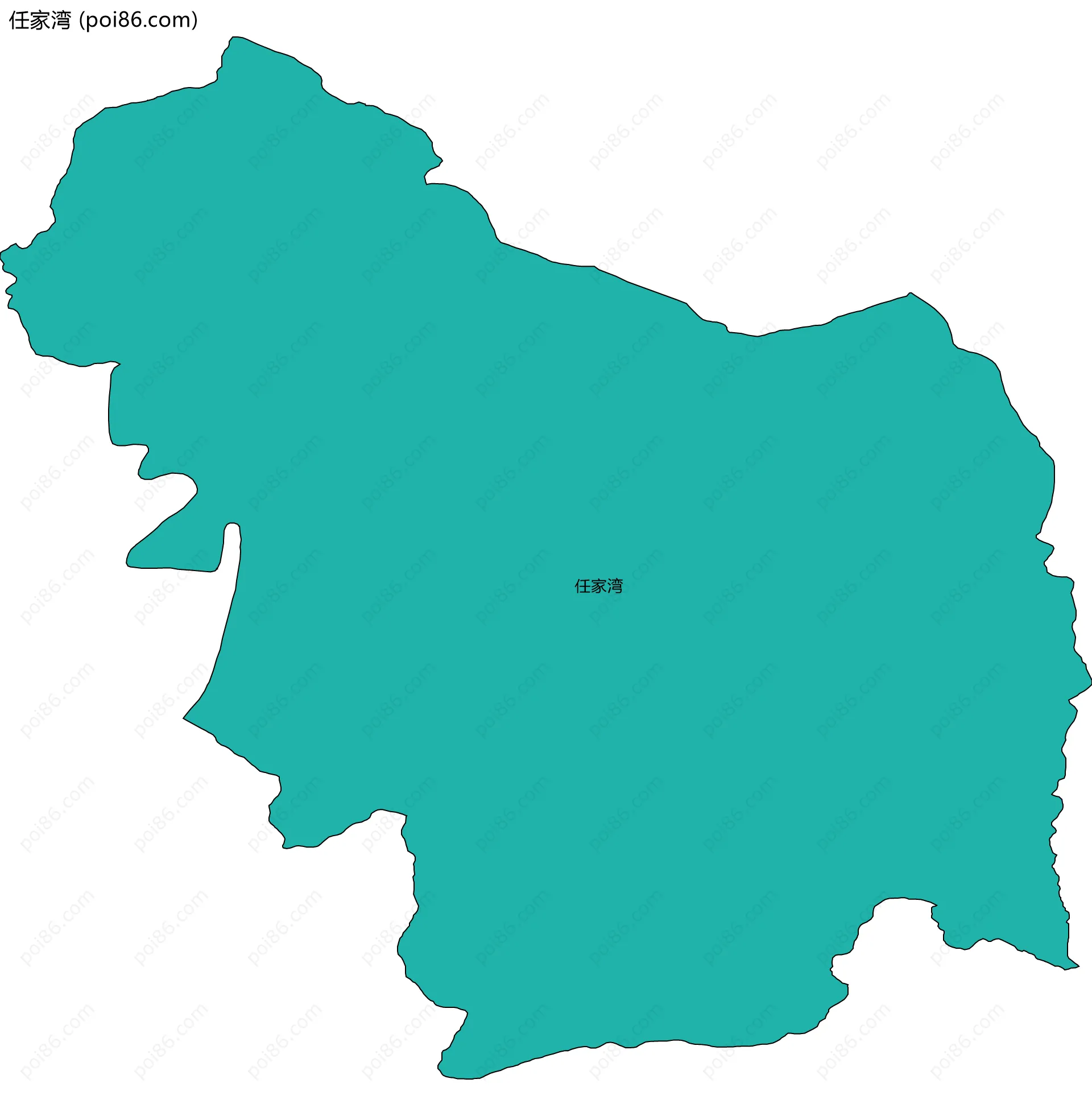 任家湾边界地图