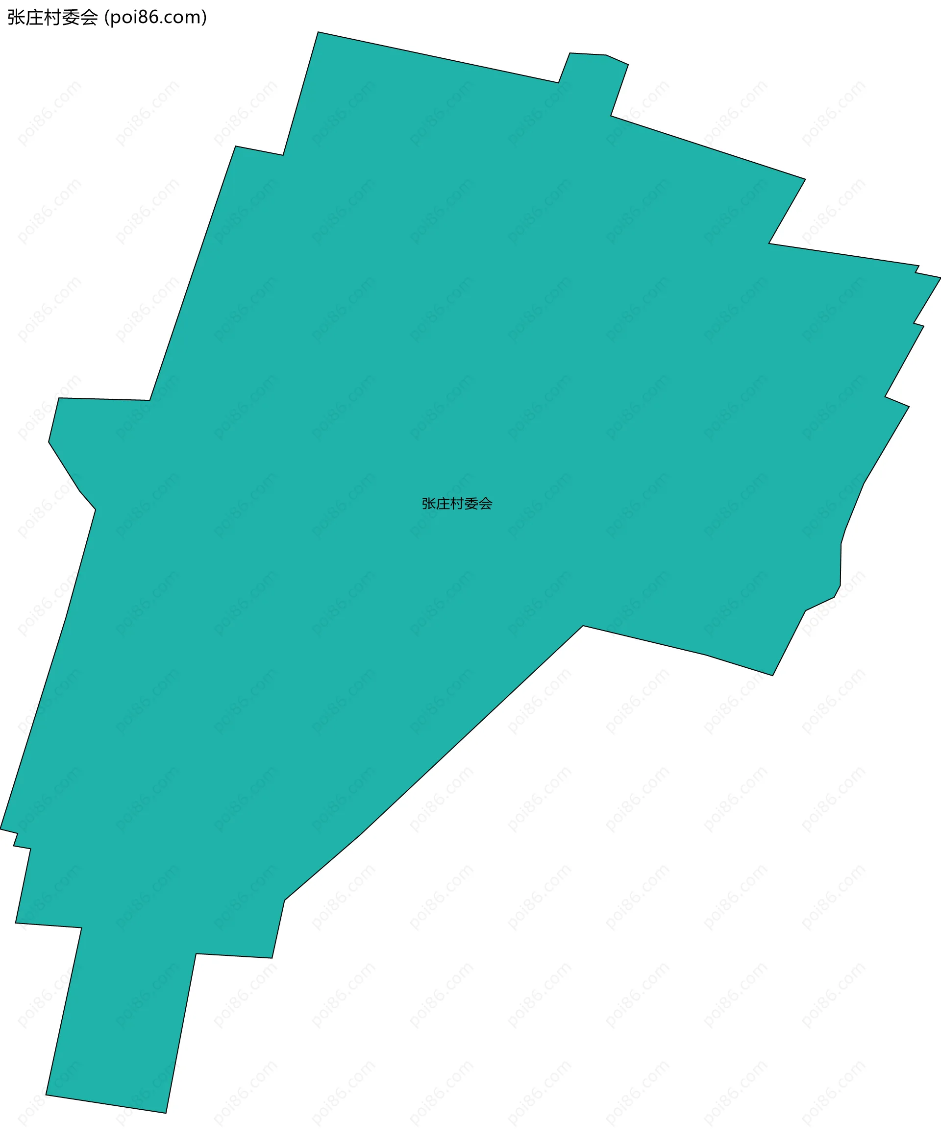张庄村委会边界地图