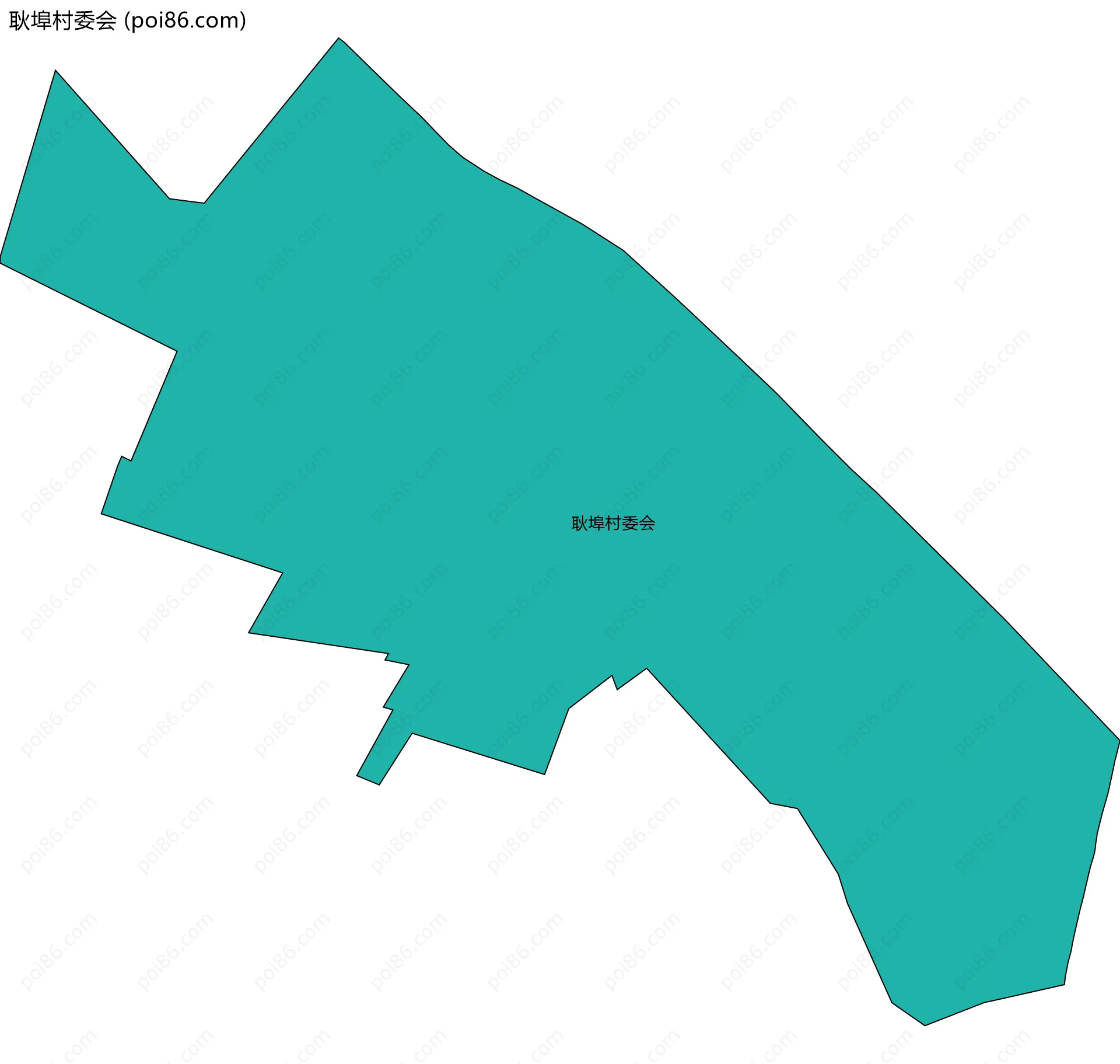 耿埠村委会边界地图