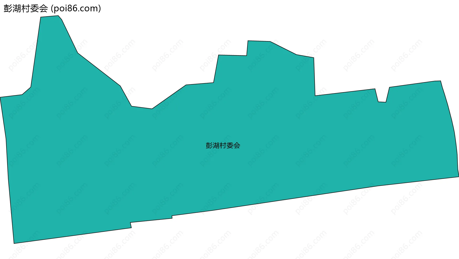 彭湖村委会边界地图