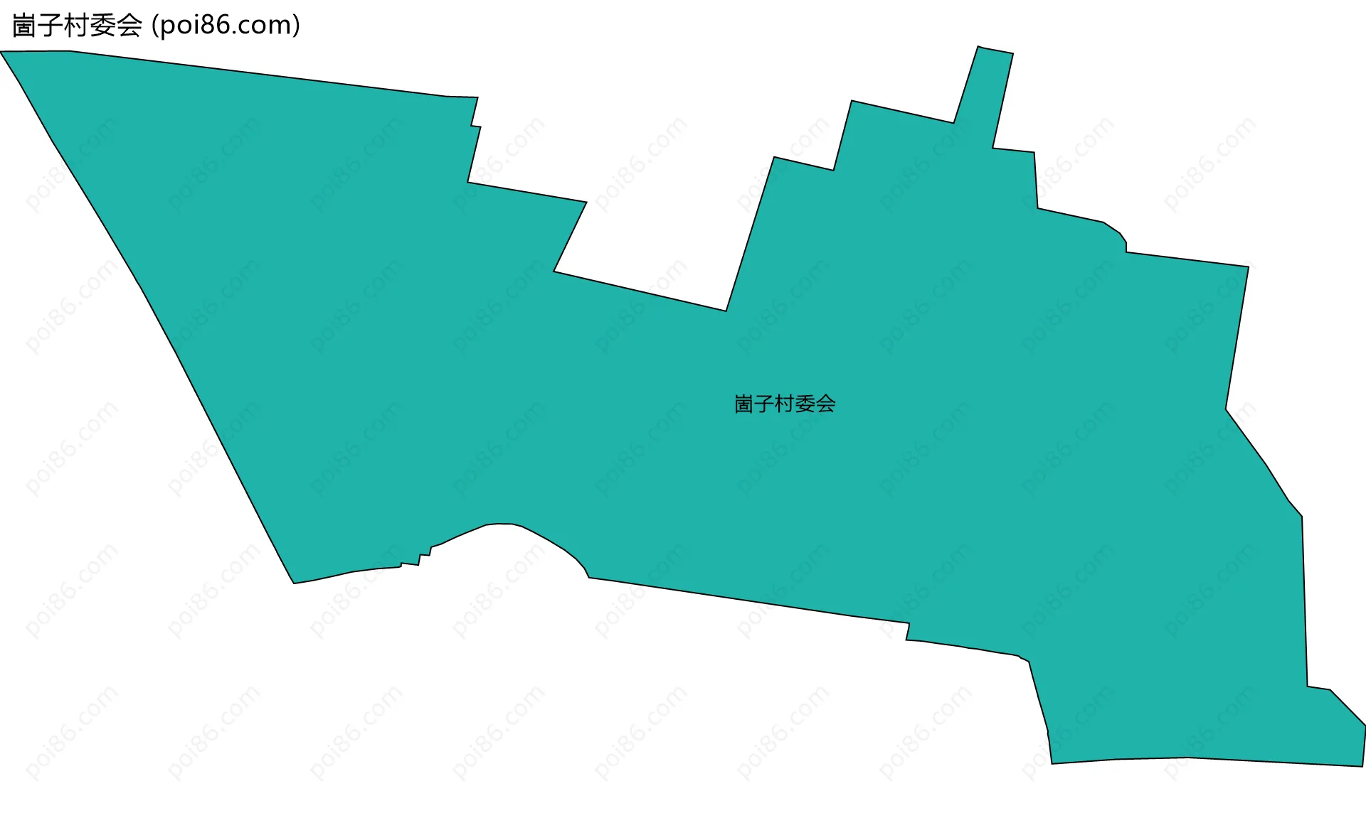 崮子村委会边界地图