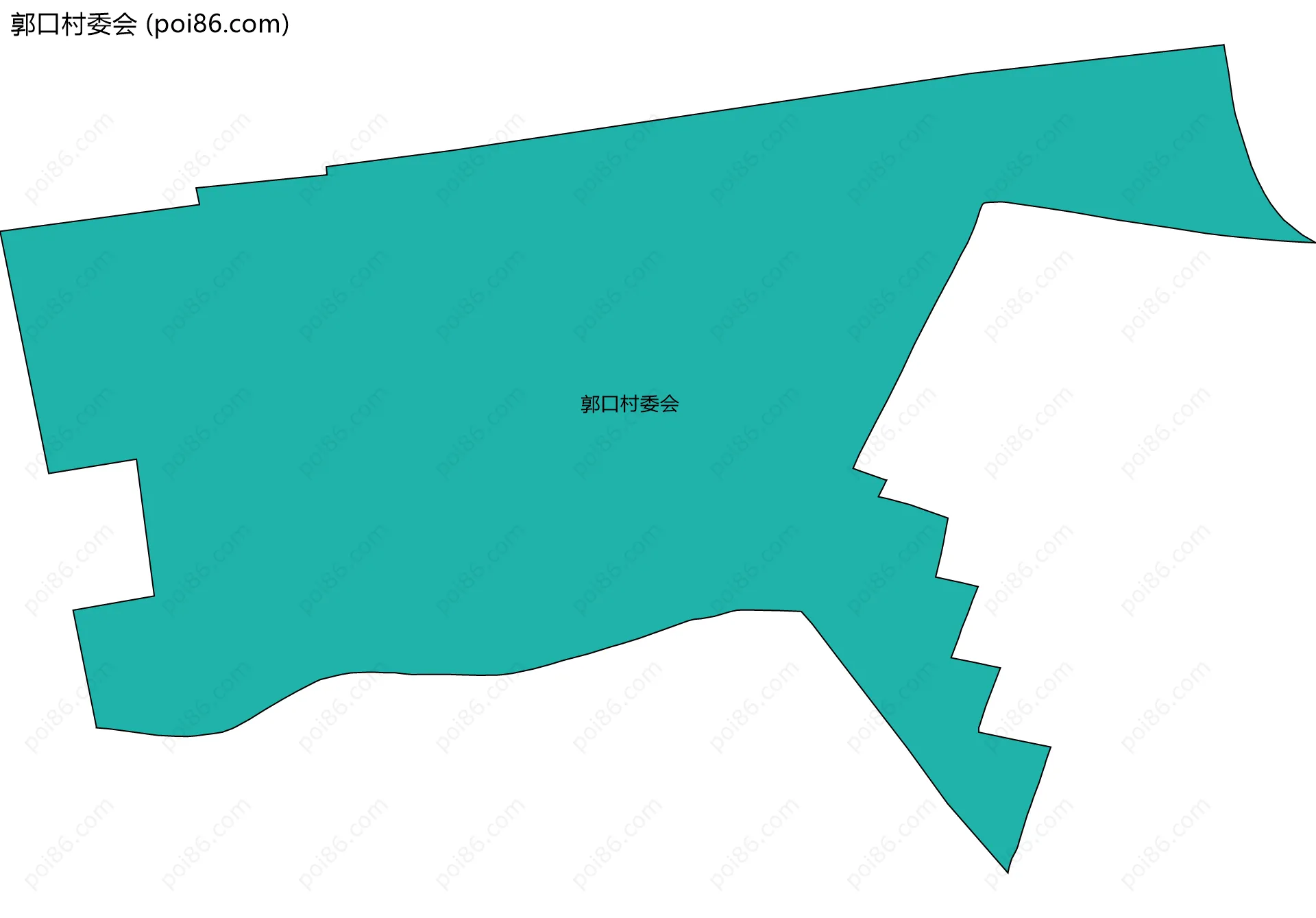 郭口村委会边界地图