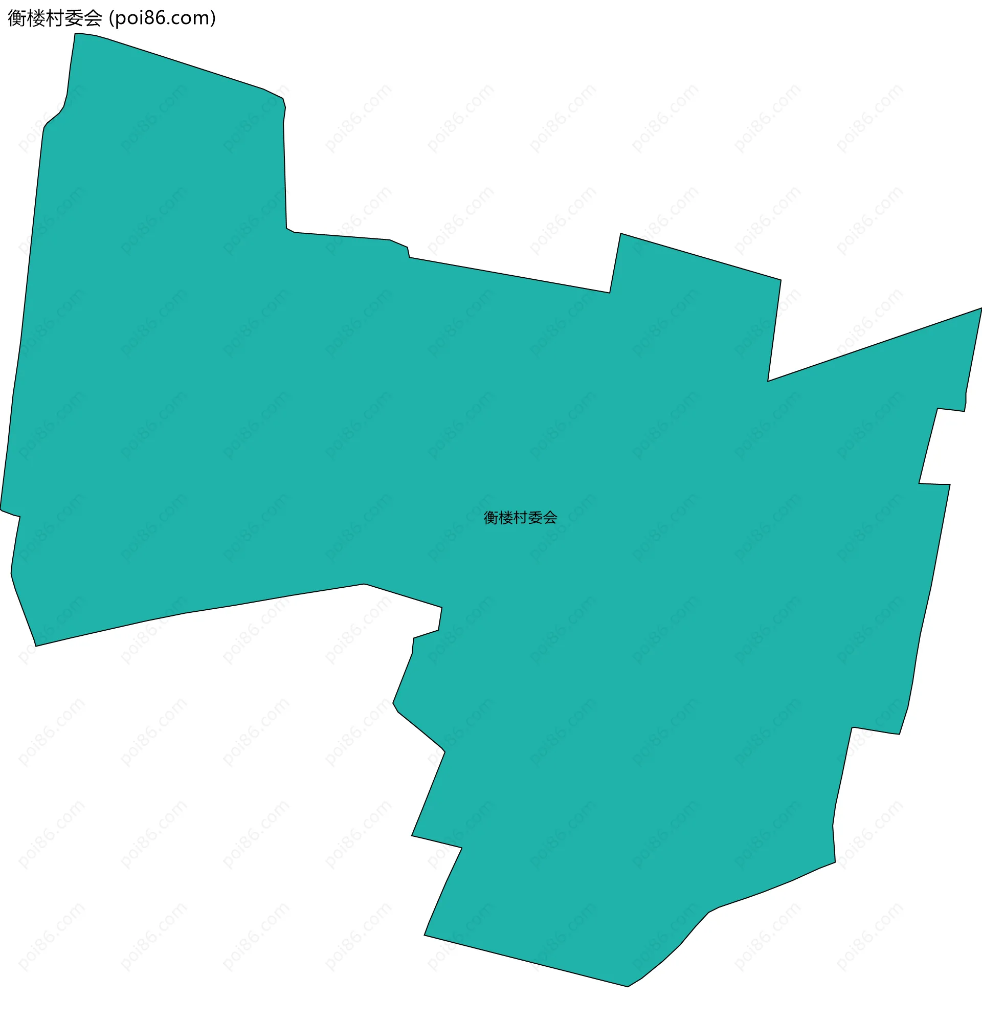 衡楼村委会边界地图