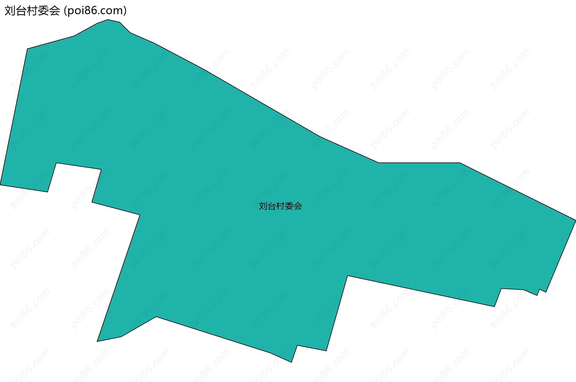 刘台村委会边界地图