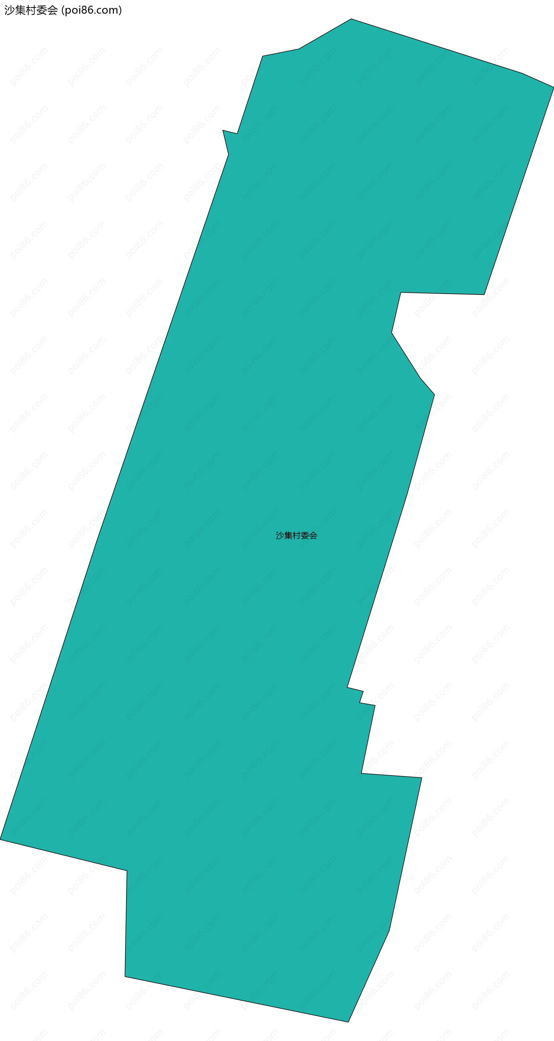 沙集村委会边界地图