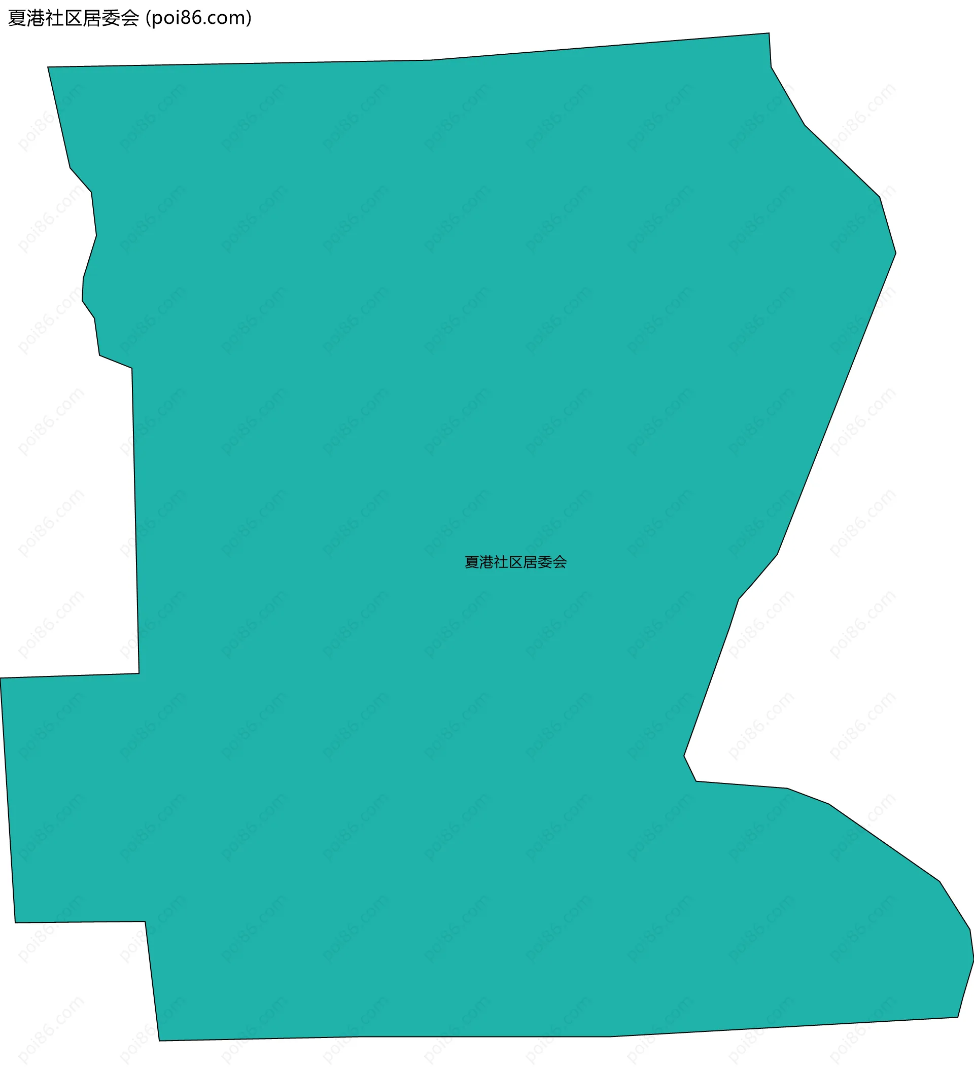 夏港社区居委会边界地图