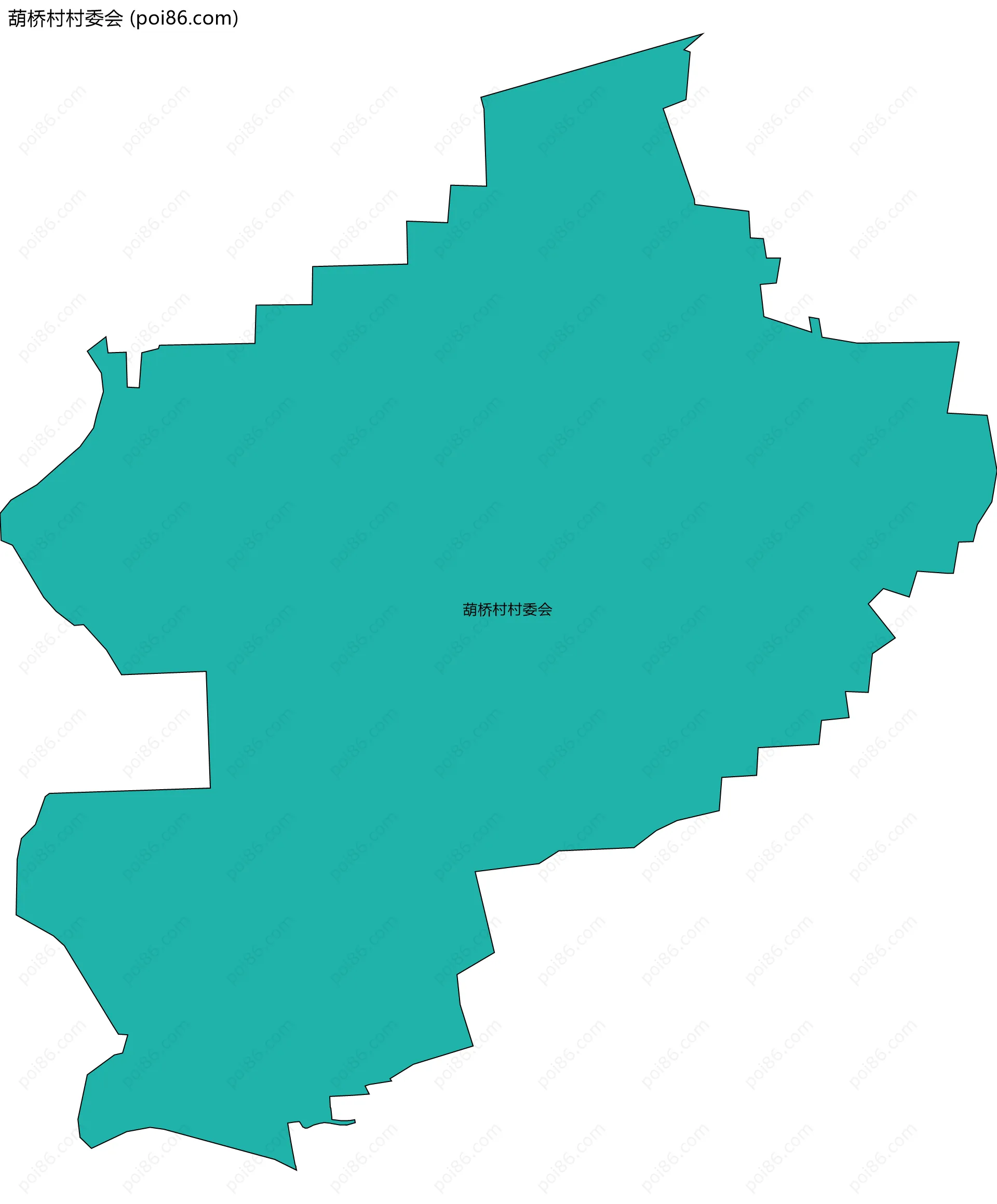 葫桥村村委会边界地图
