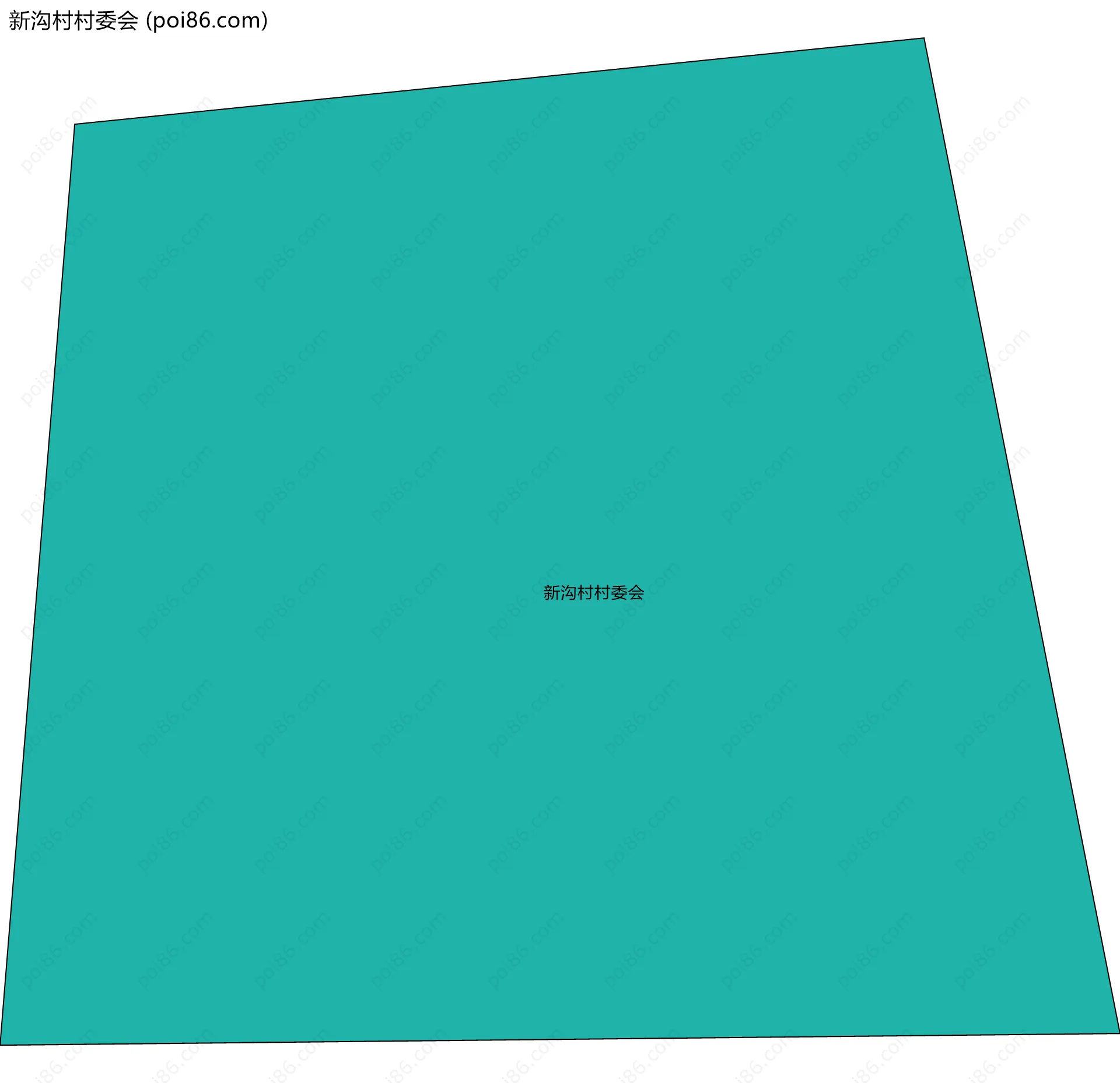 新沟村村委会边界地图