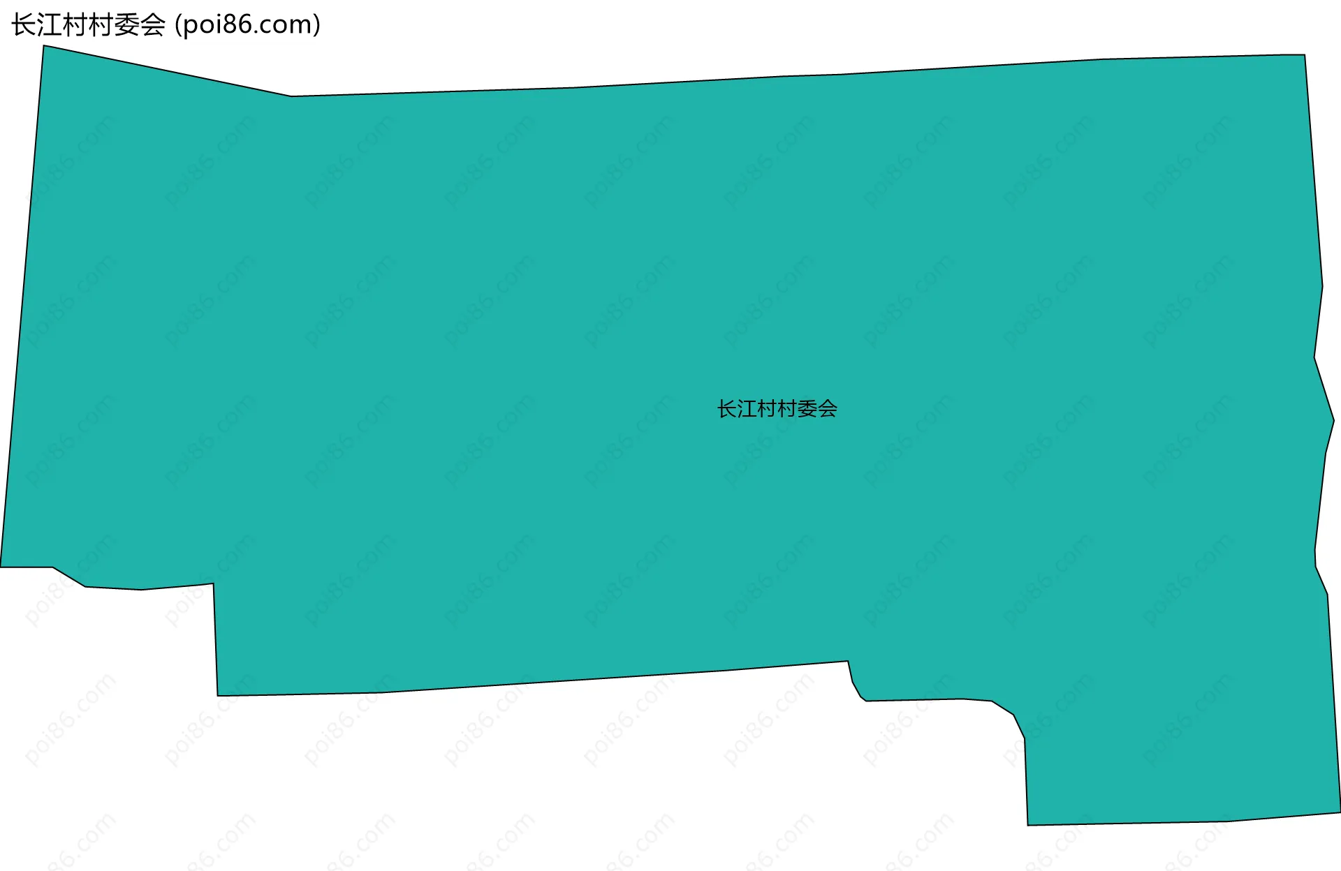 长江村村委会边界地图