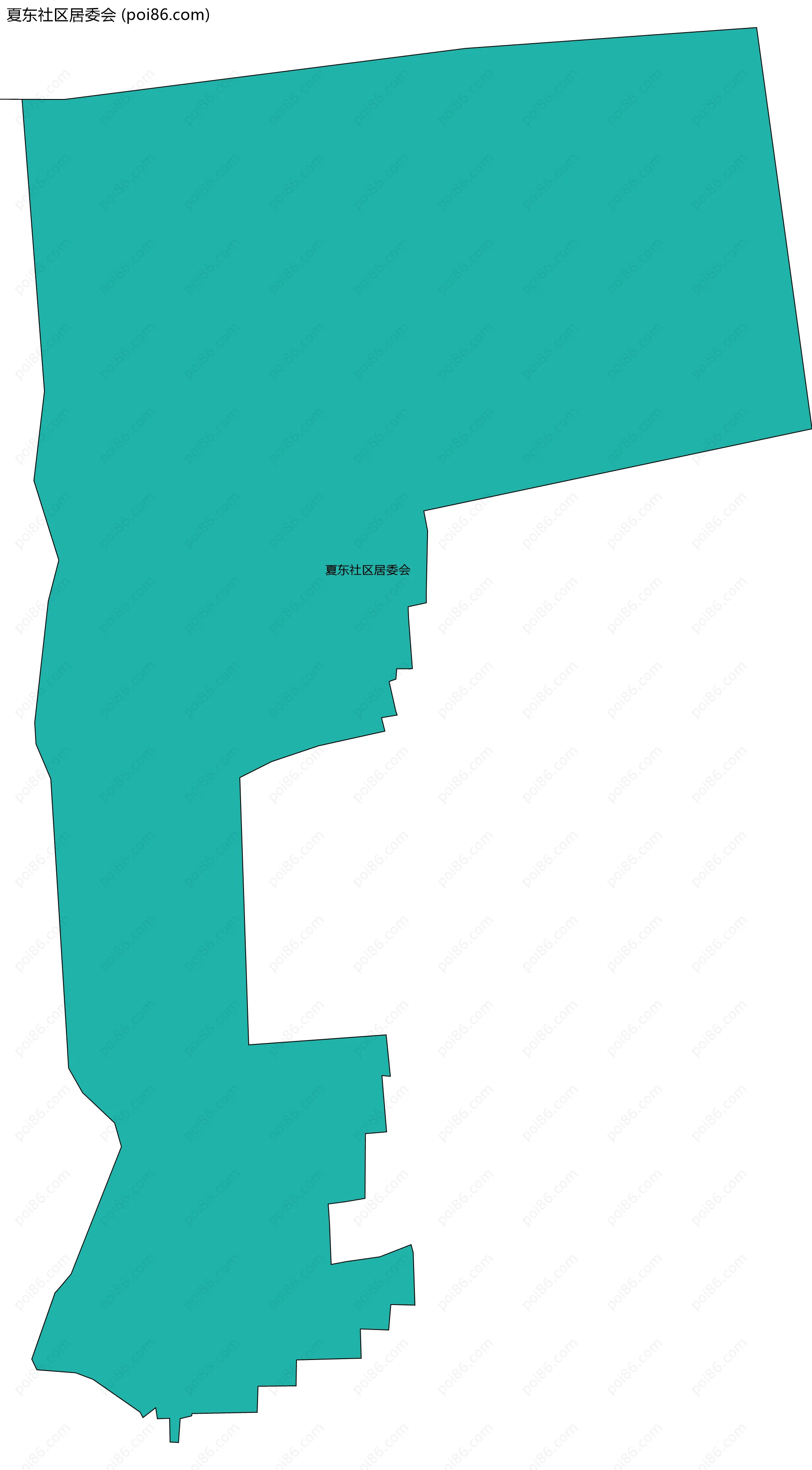 夏东社区居委会边界地图