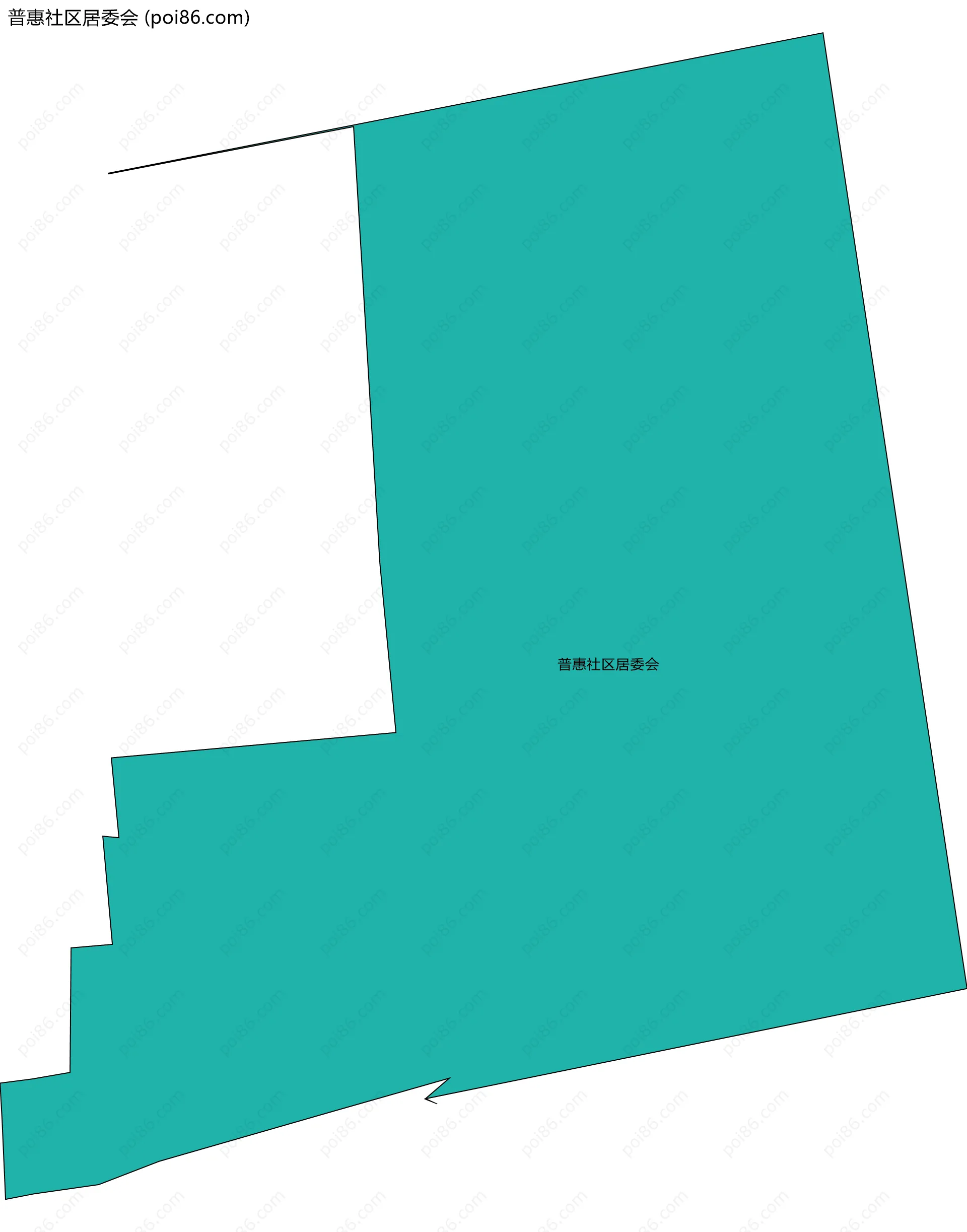 普惠社区居委会边界地图