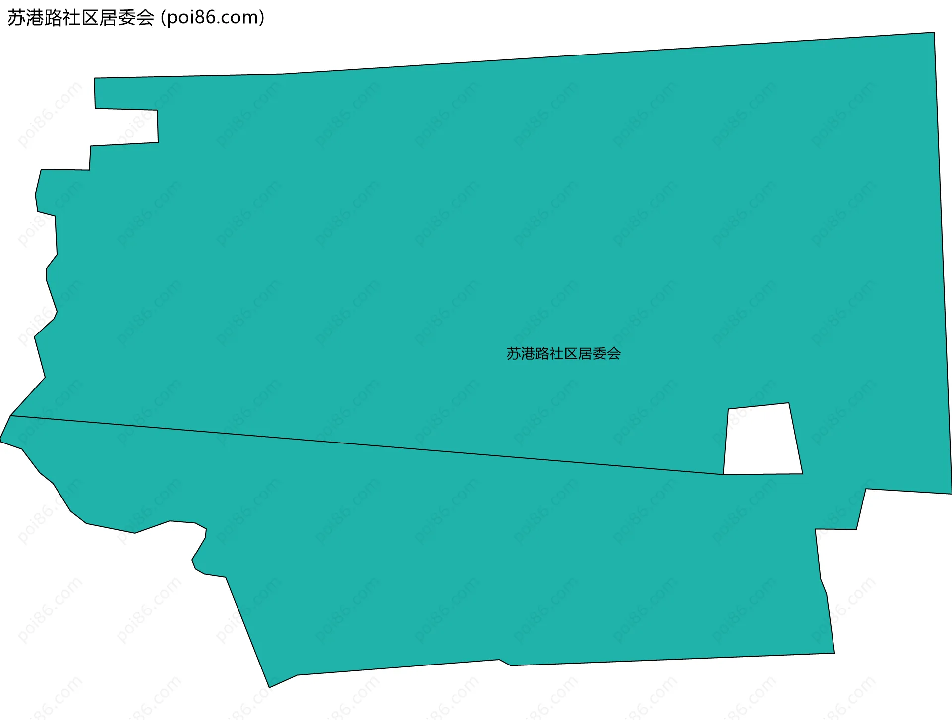 苏港路社区居委会边界地图