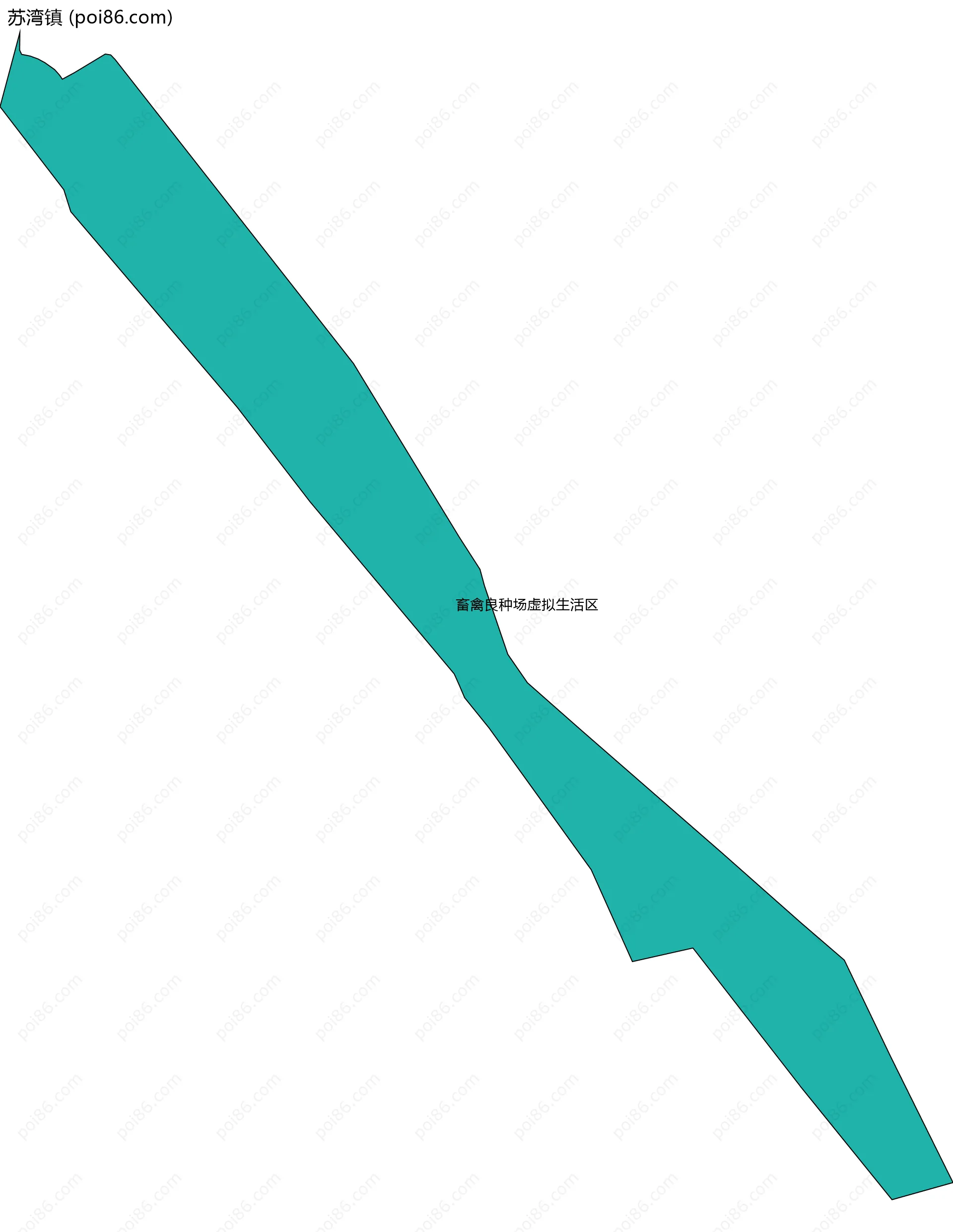 苏湾镇边界地图(五级行政区划)