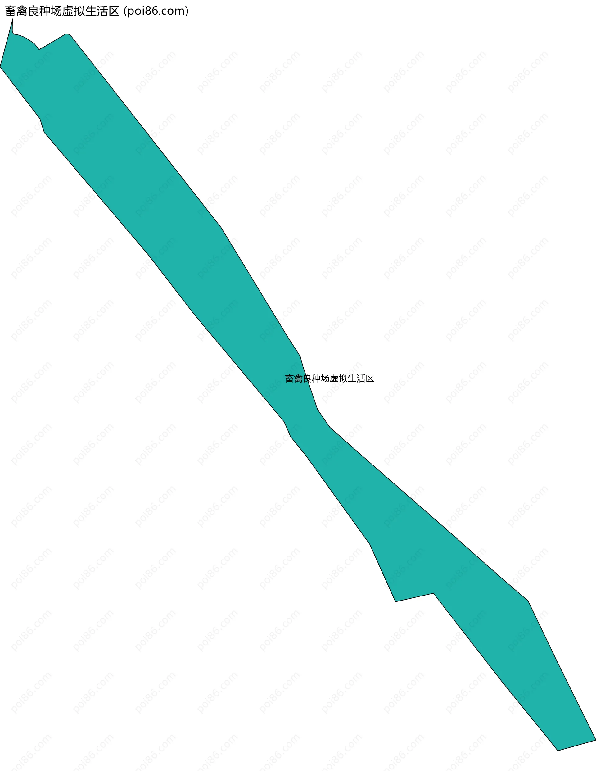 畜禽良种场虚拟生活区边界地图