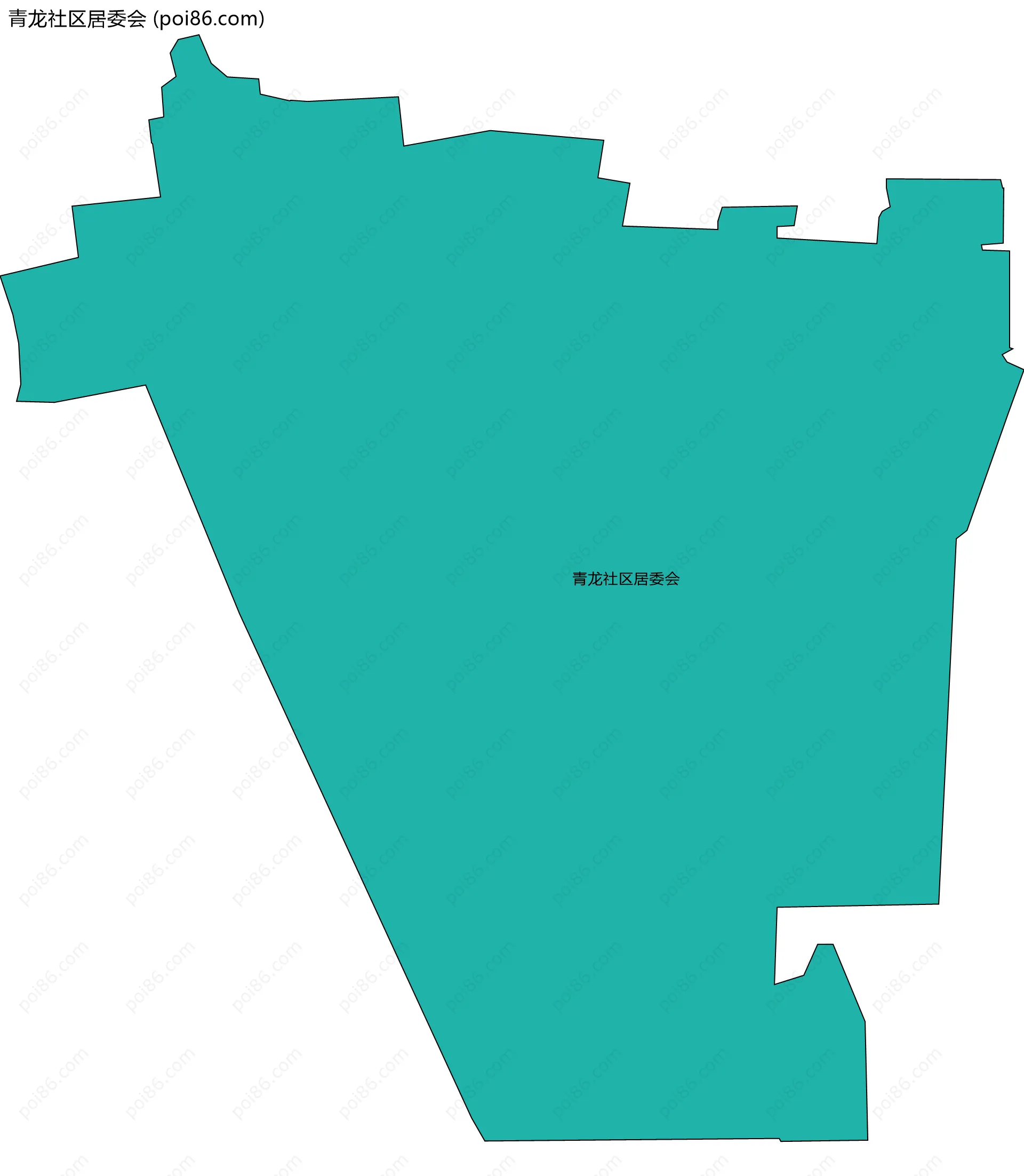 青龙社区居委会边界地图