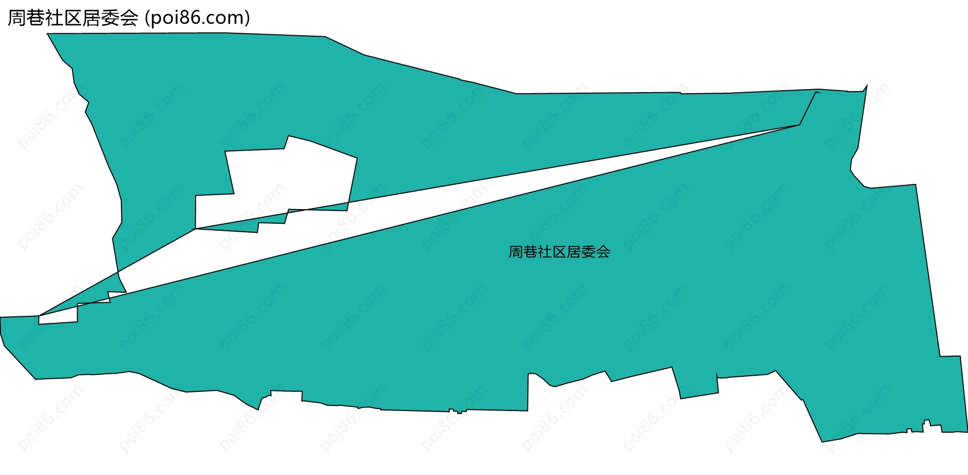 周巷社区居委会边界地图