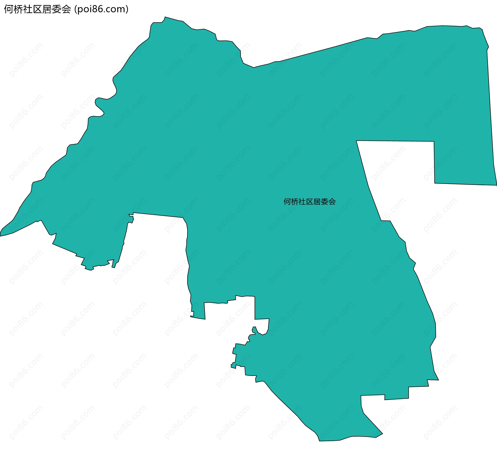 何桥社区居委会边界地图