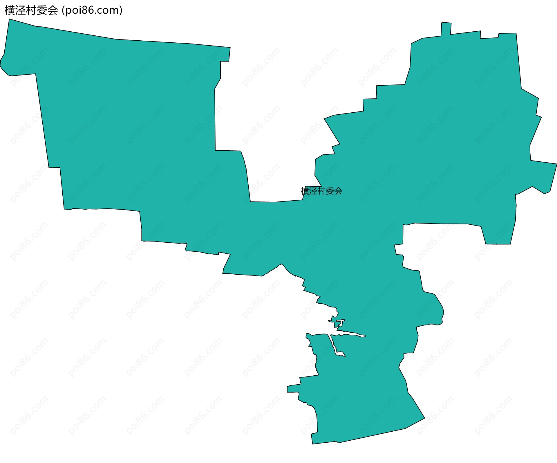 横泾村委会边界地图
