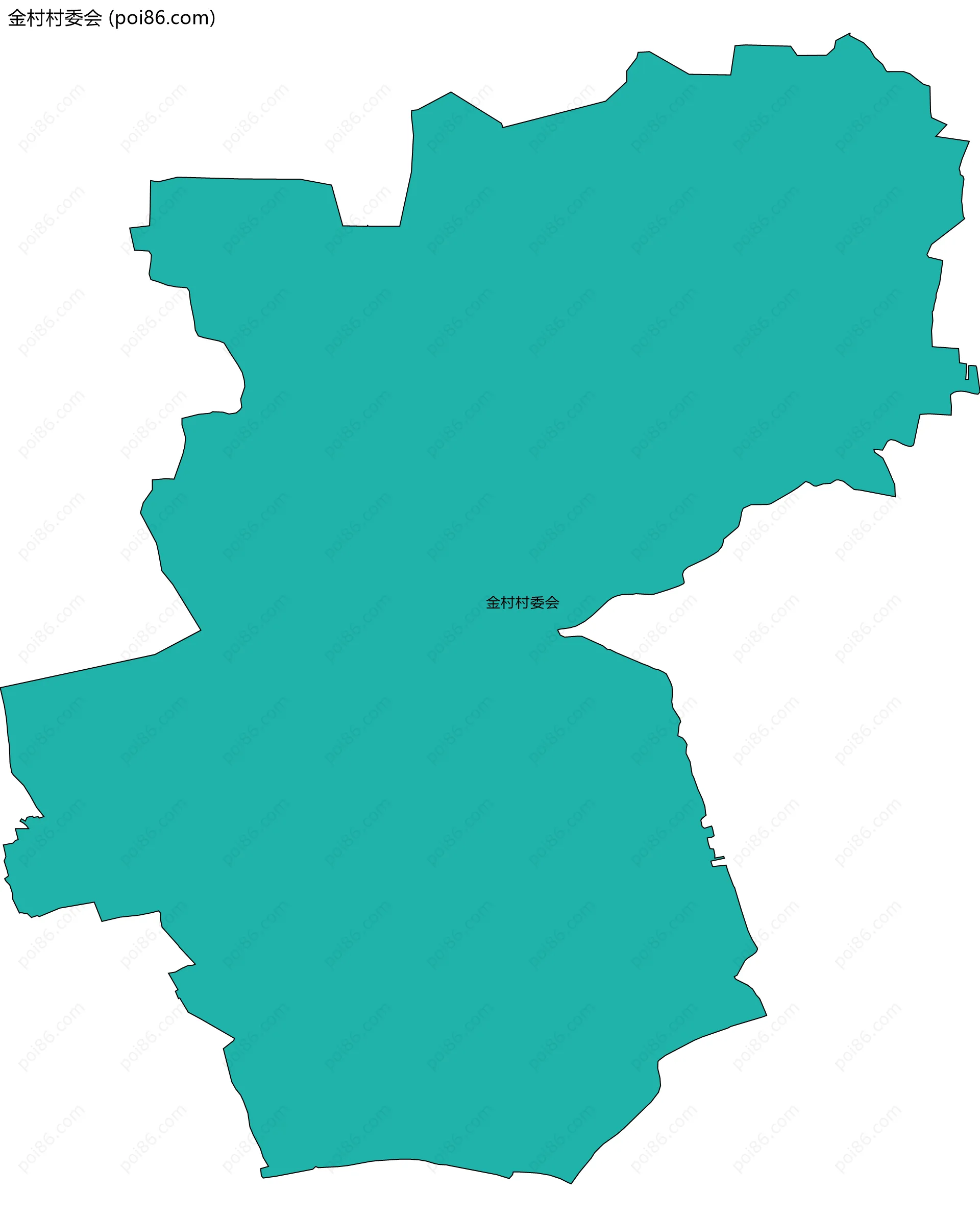 金村村委会边界地图