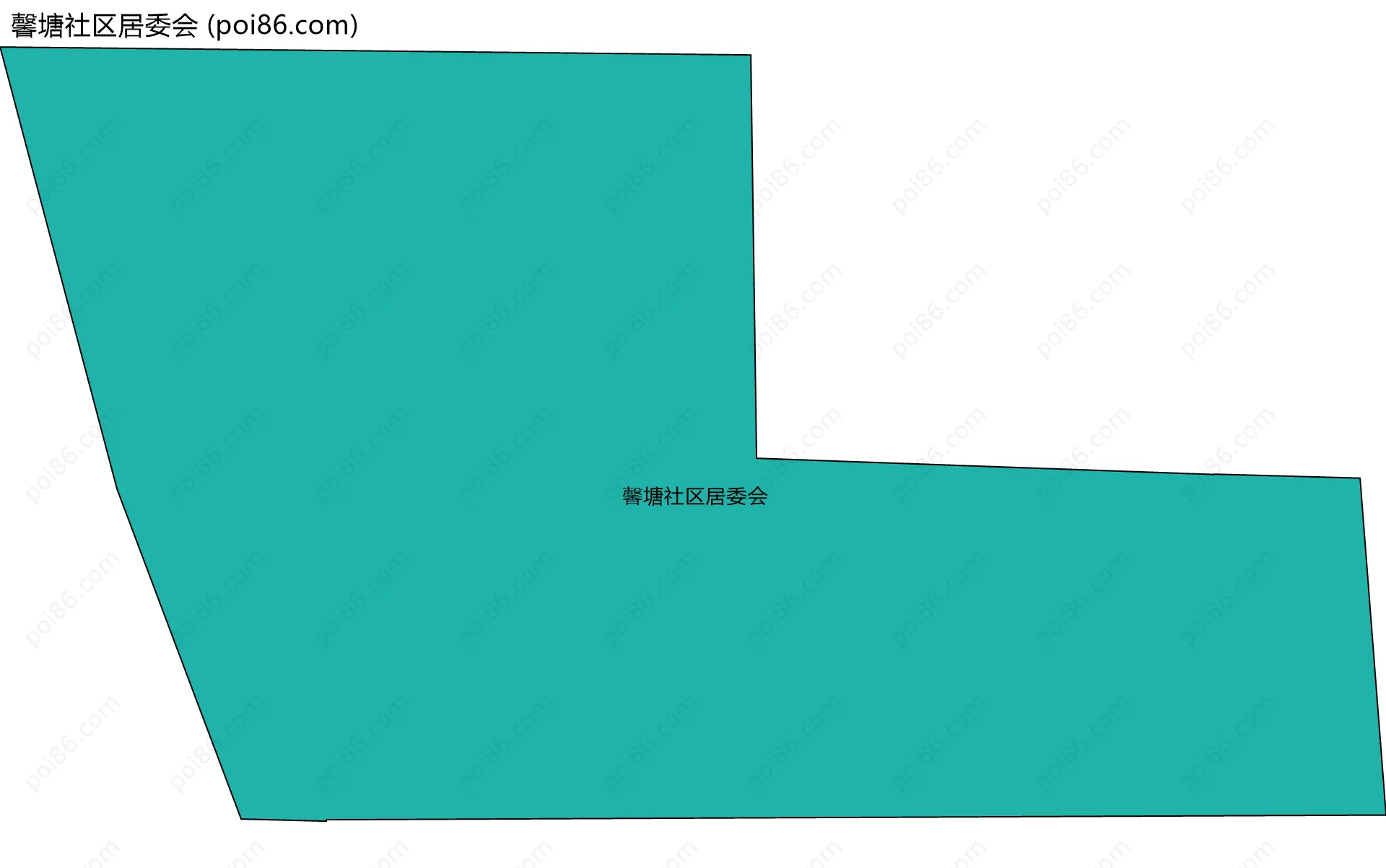 馨塘社区居委会边界地图