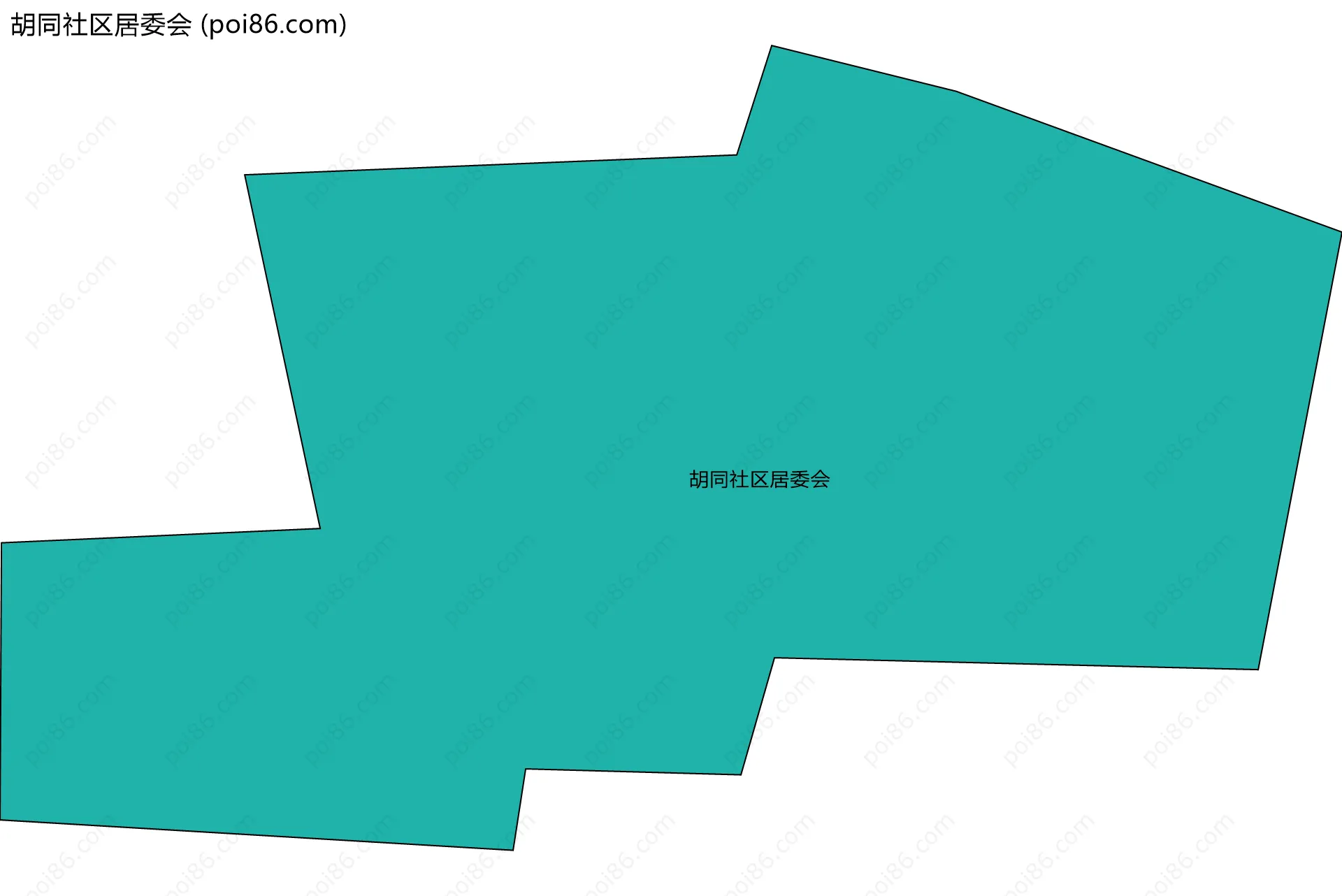 胡同社区居委会边界地图