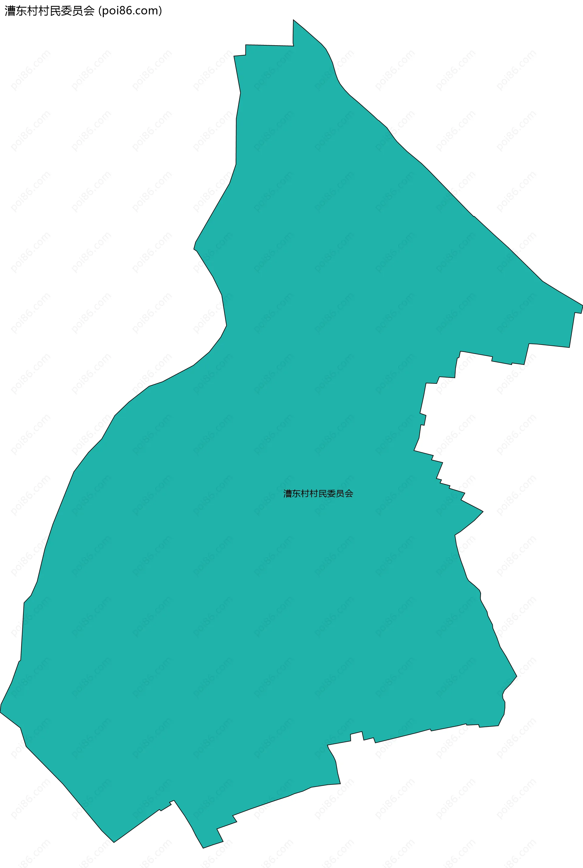 漕东村村民委员会边界地图