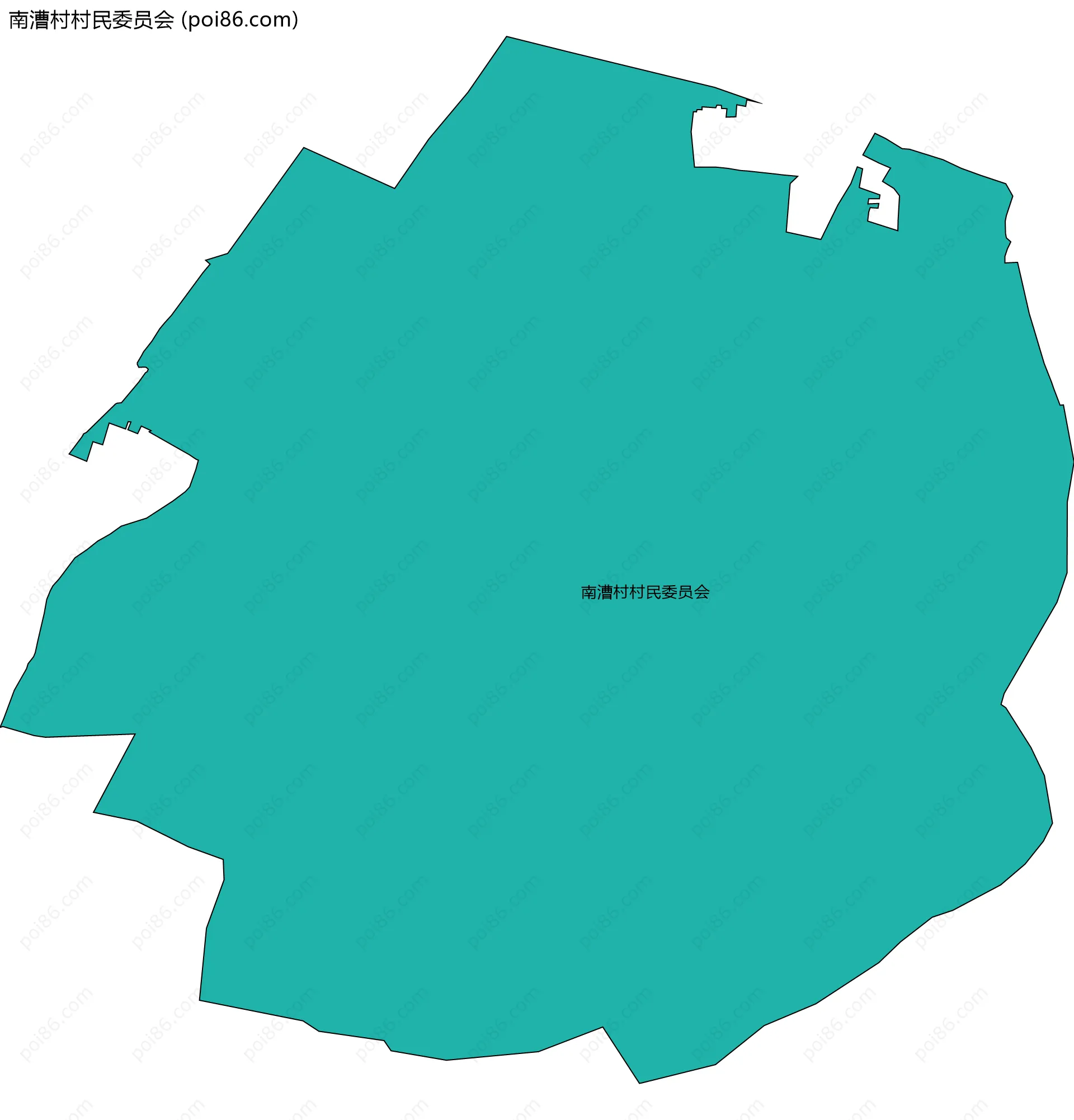 南漕村村民委员会边界地图
