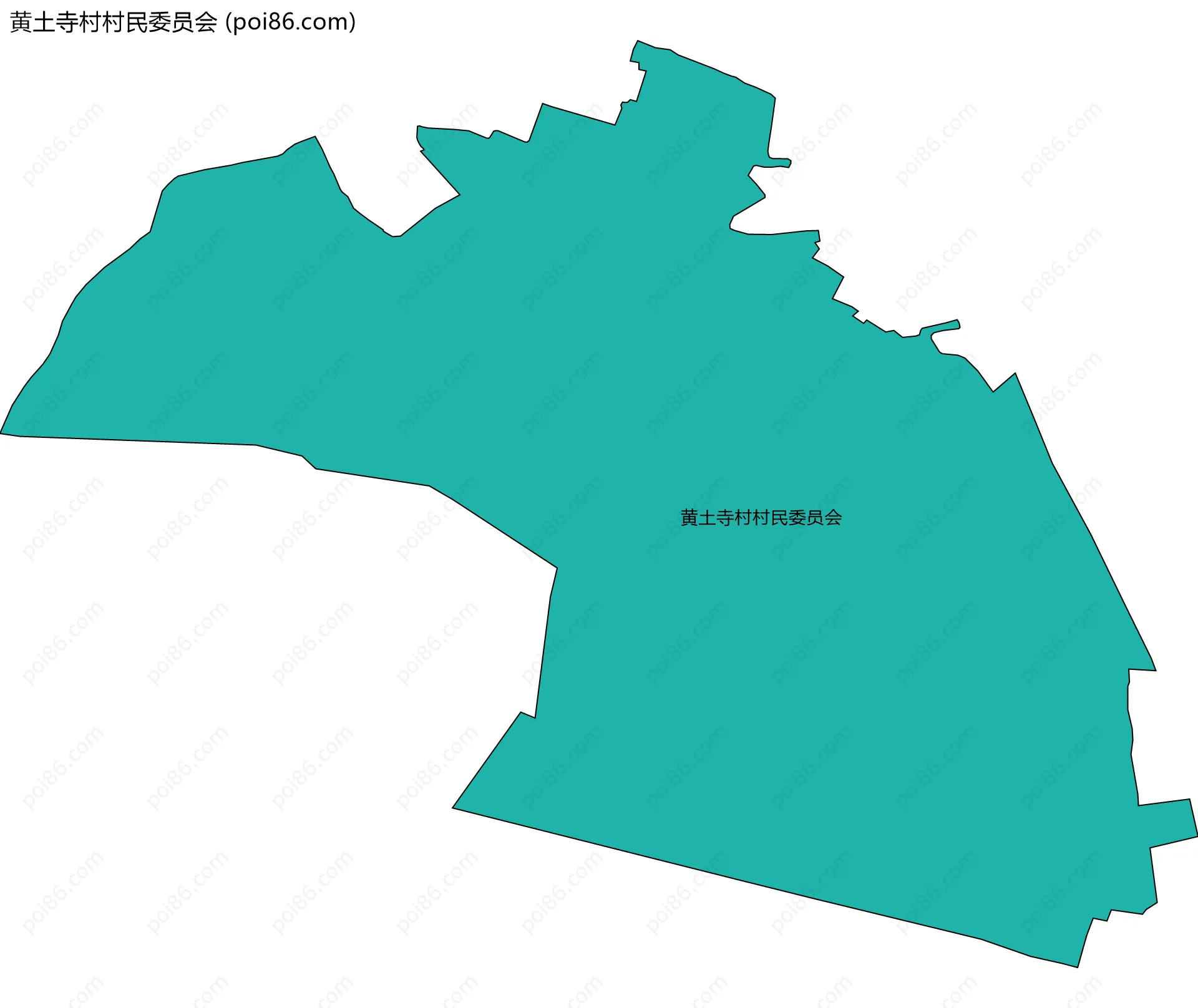 黄土寺村村民委员会边界地图