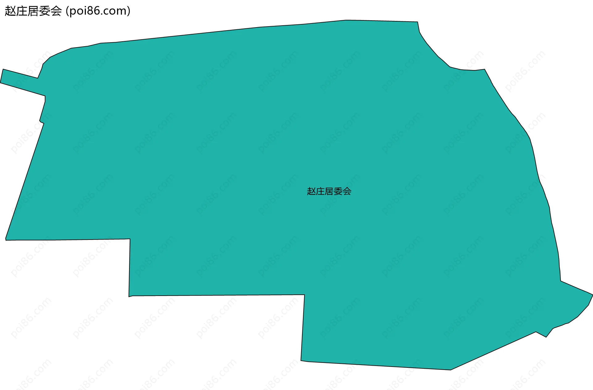 赵庄居委会边界地图