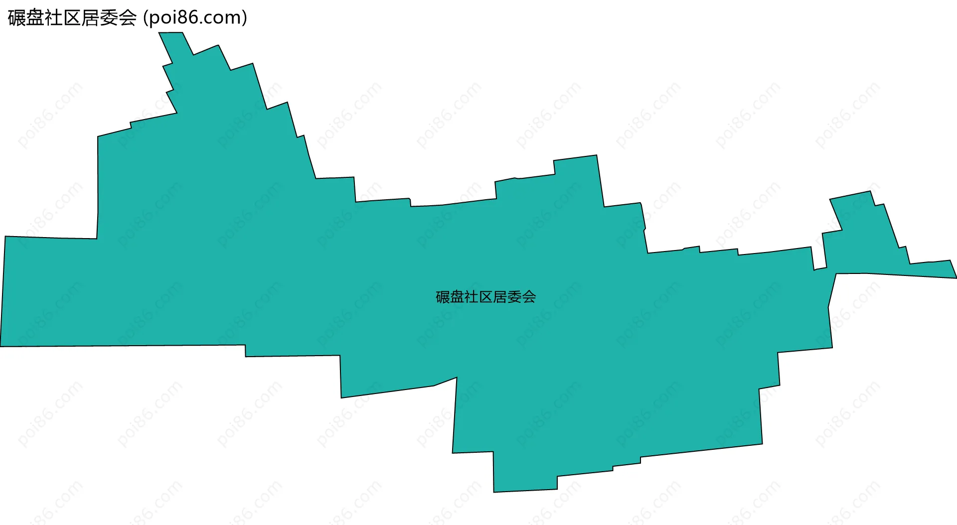 碾盘社区居委会边界地图