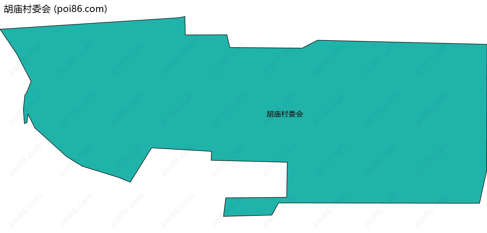 胡庙村委会边界地图