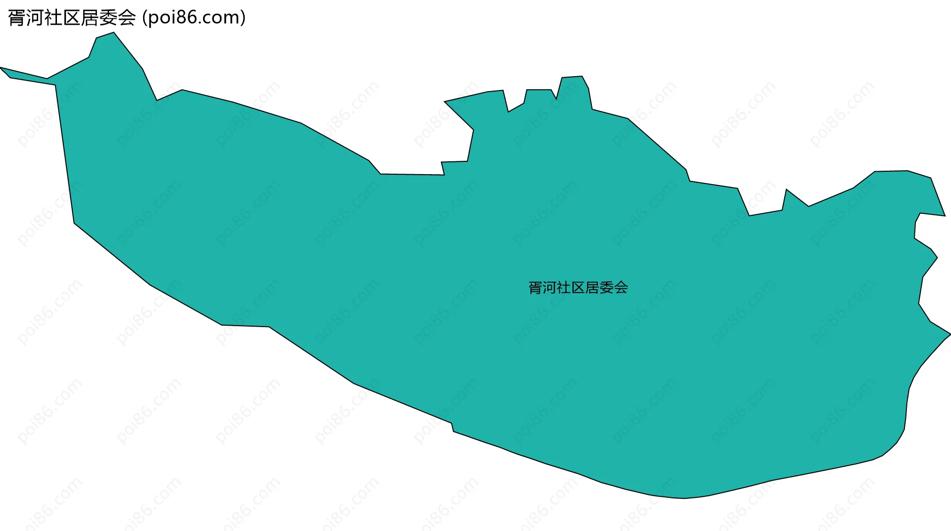胥河社区居委会边界地图