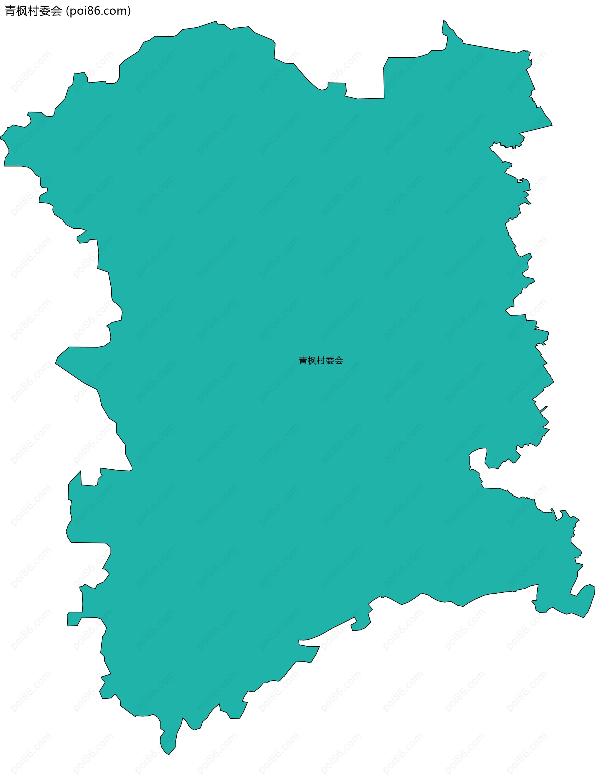 青枫村委会边界地图