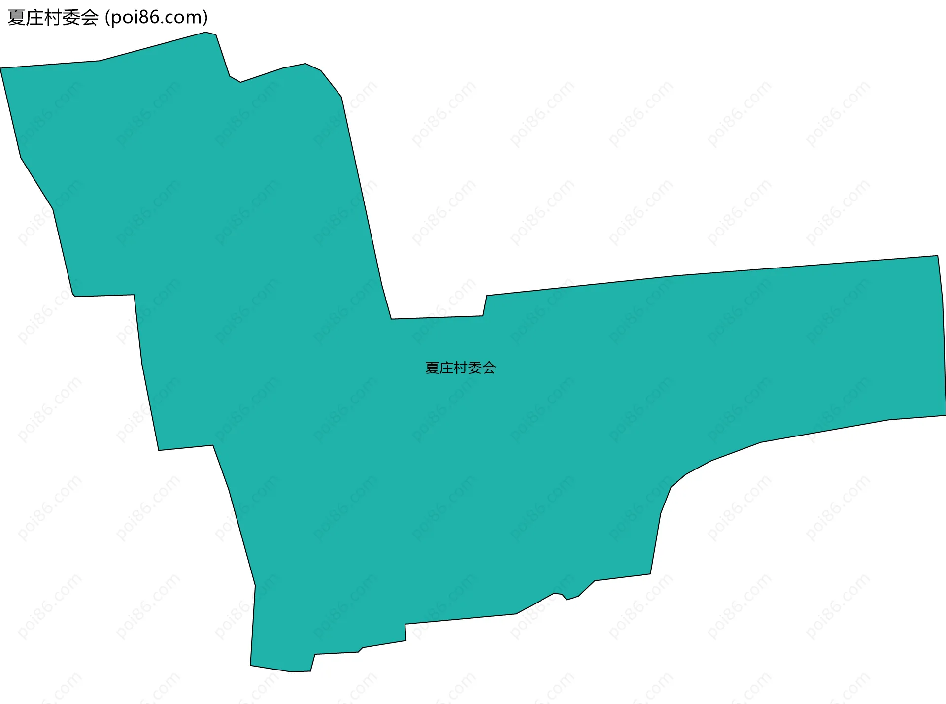 夏庄村委会边界地图