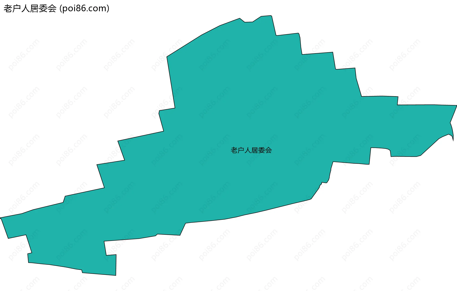 老户人居委会边界地图