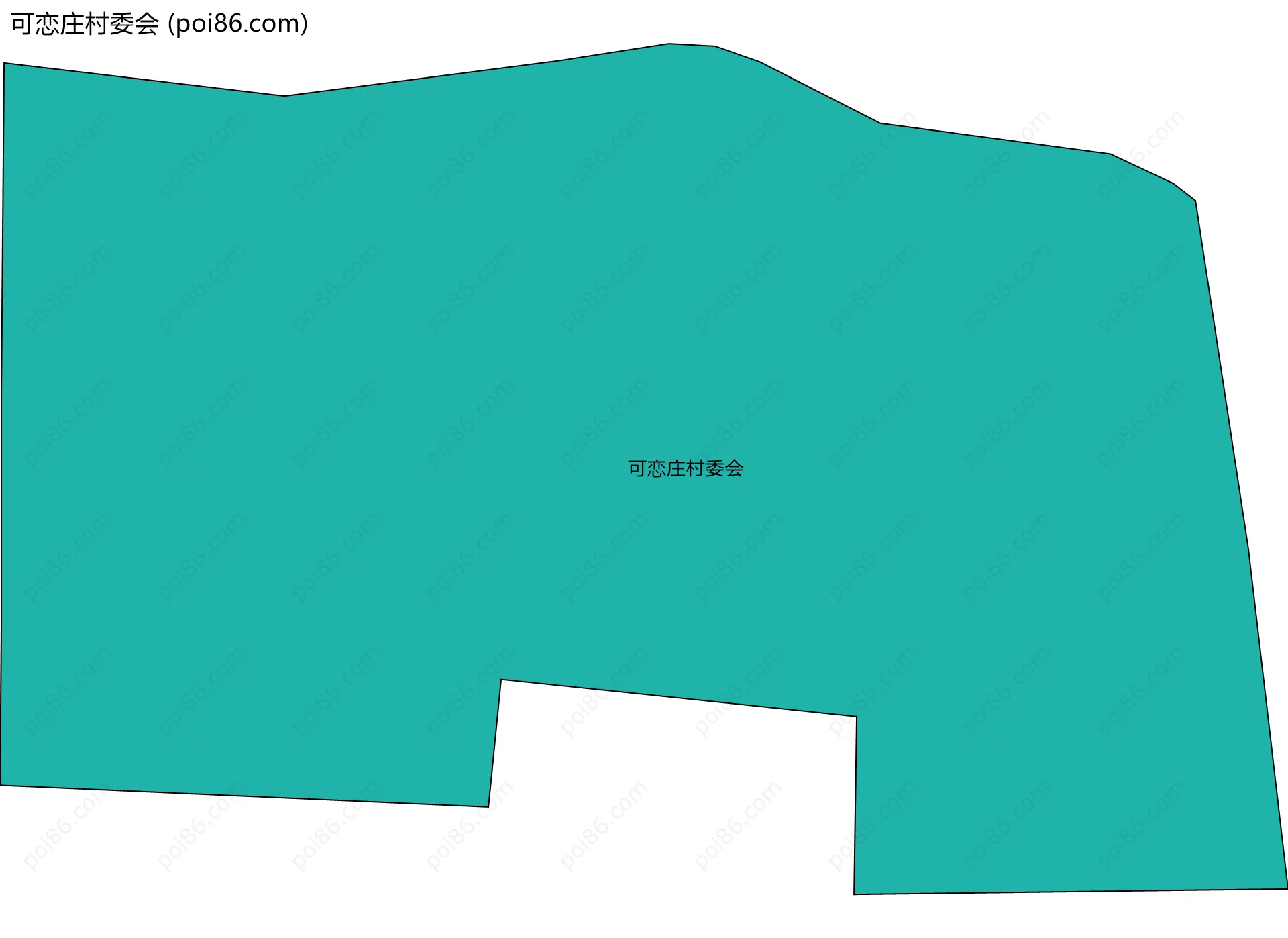 可恋庄村委会边界地图