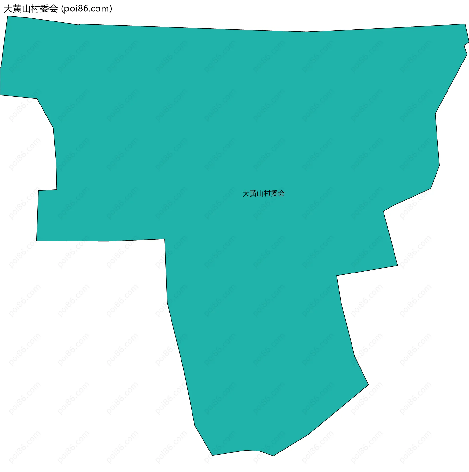大黄山村委会边界地图