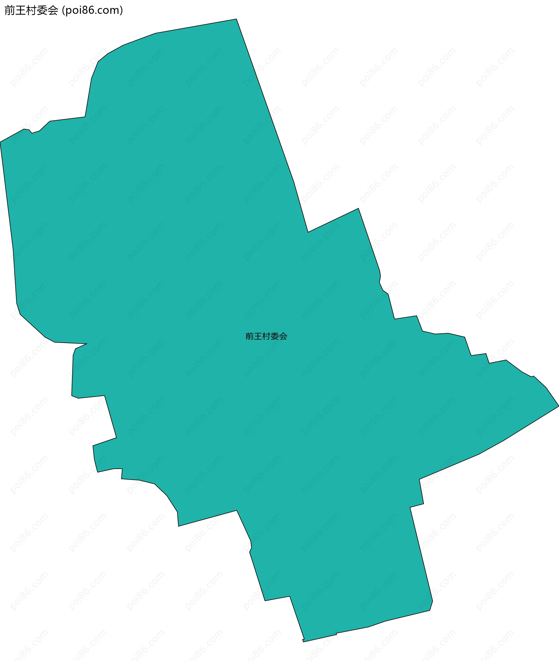 前王村委会边界地图
