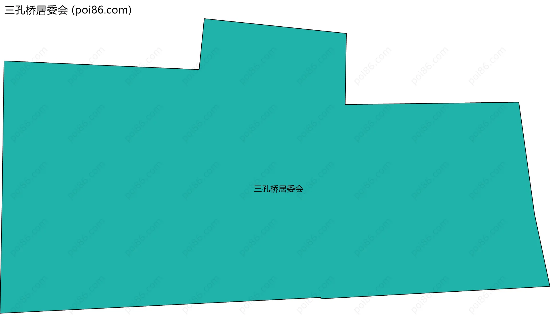 三孔桥居委会边界地图