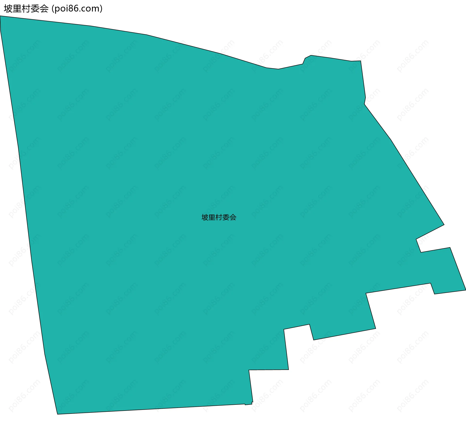 坡里村委会边界地图