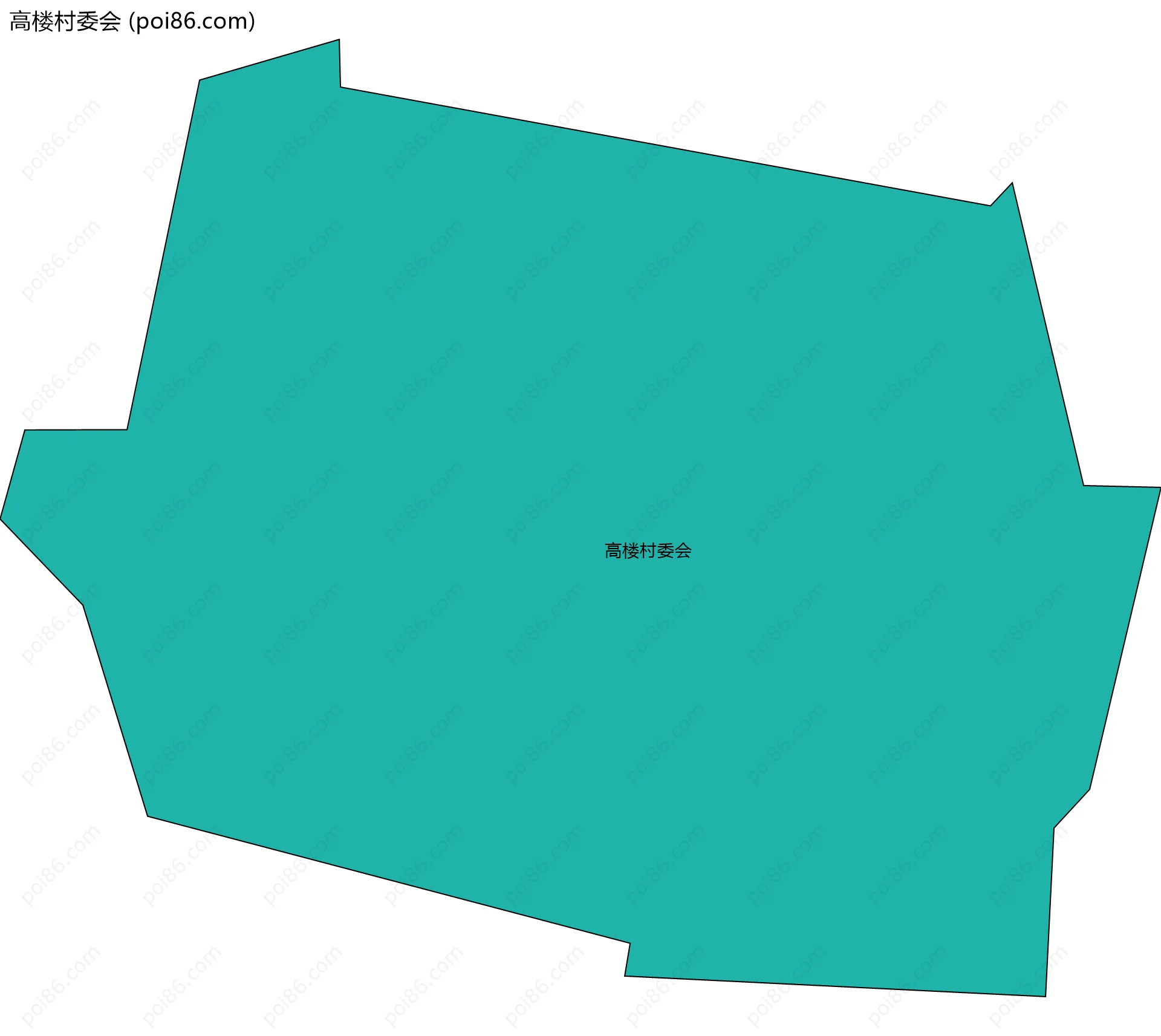高楼村委会边界地图