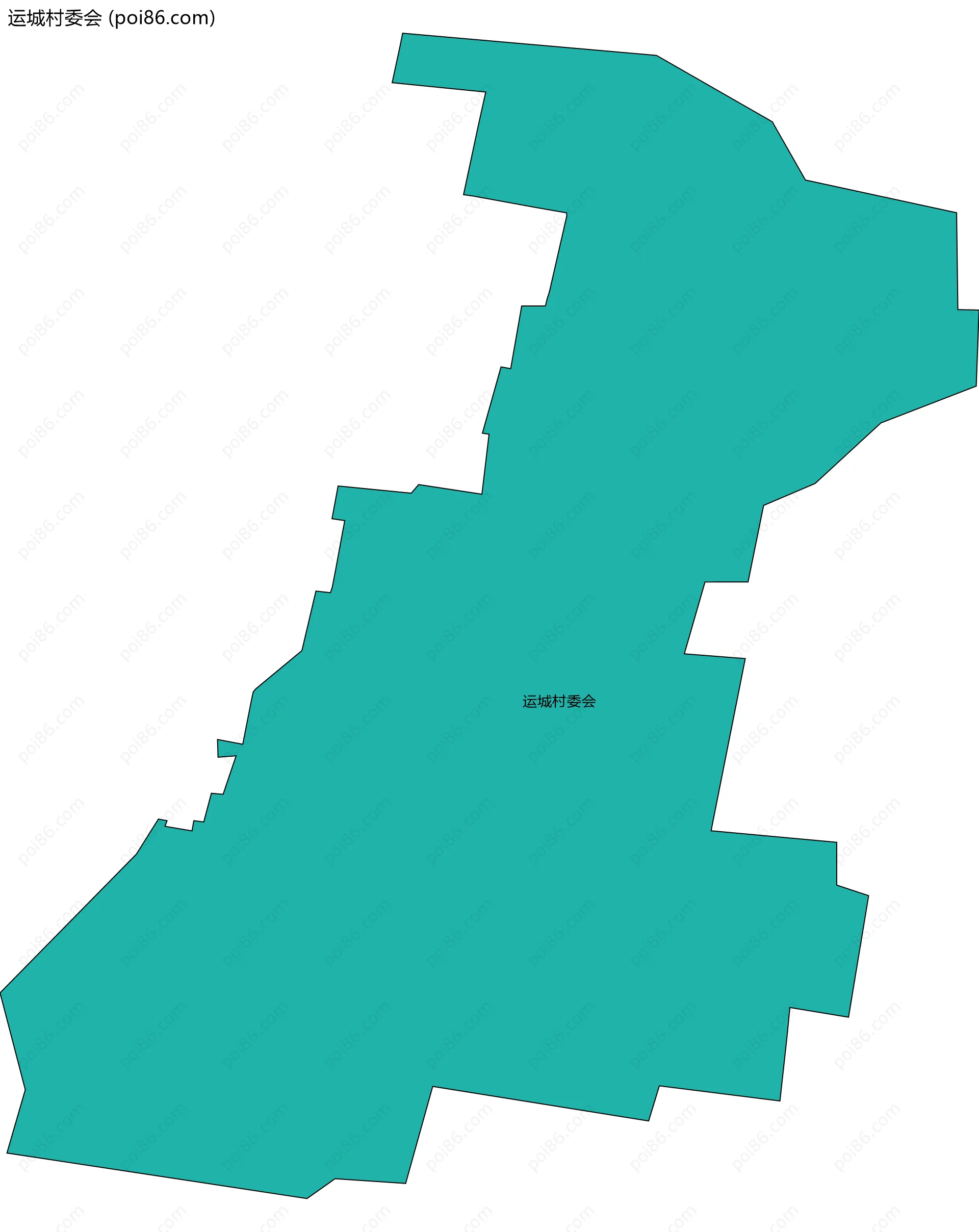 运城村委会边界地图