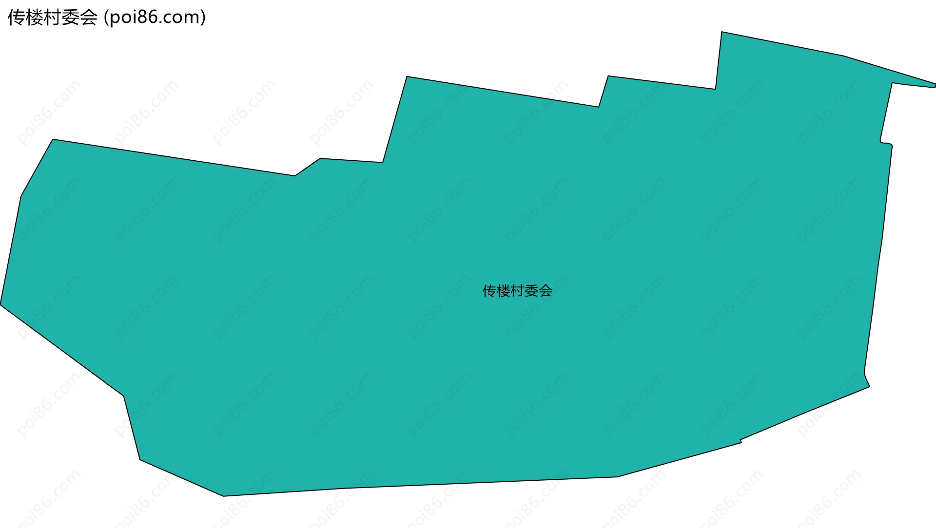 传楼村委会边界地图