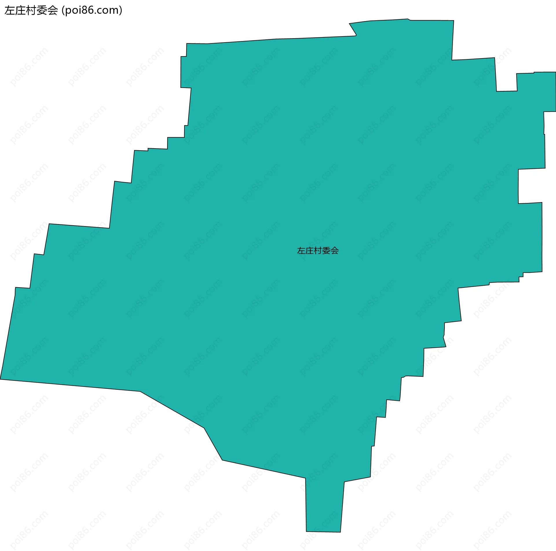 左庄村委会边界地图